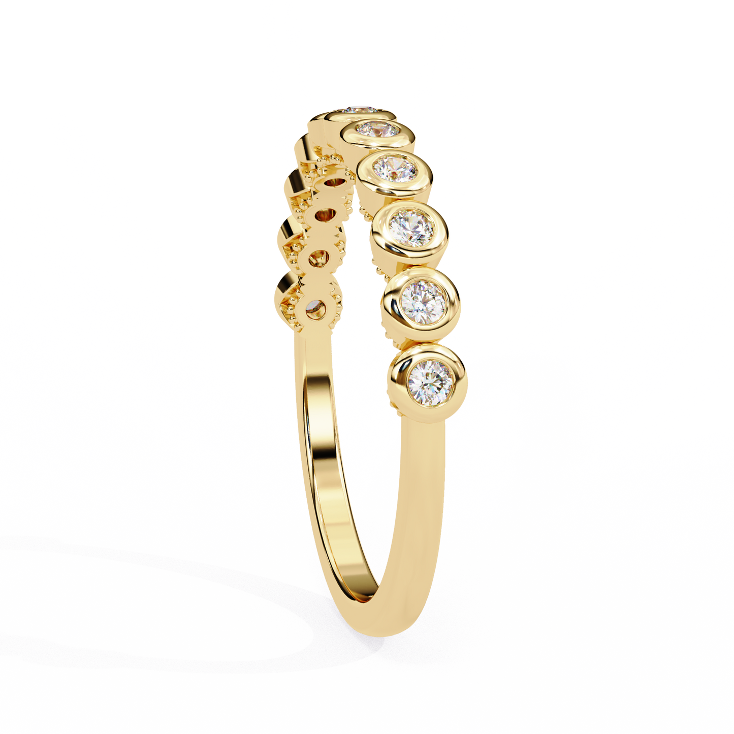 Lab Grown Diamond Raphael Collection Half Eternity Ring