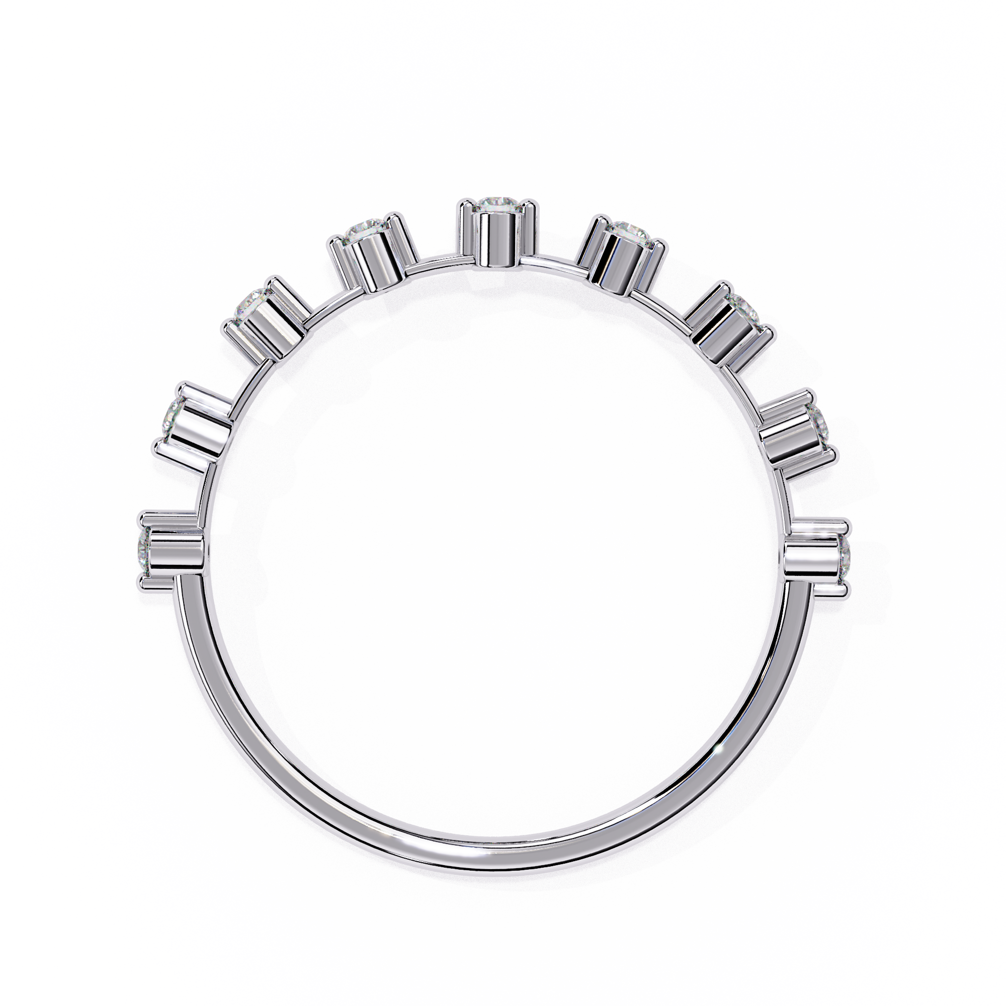 Lab Grown Diamond Minimalist Crown Band
