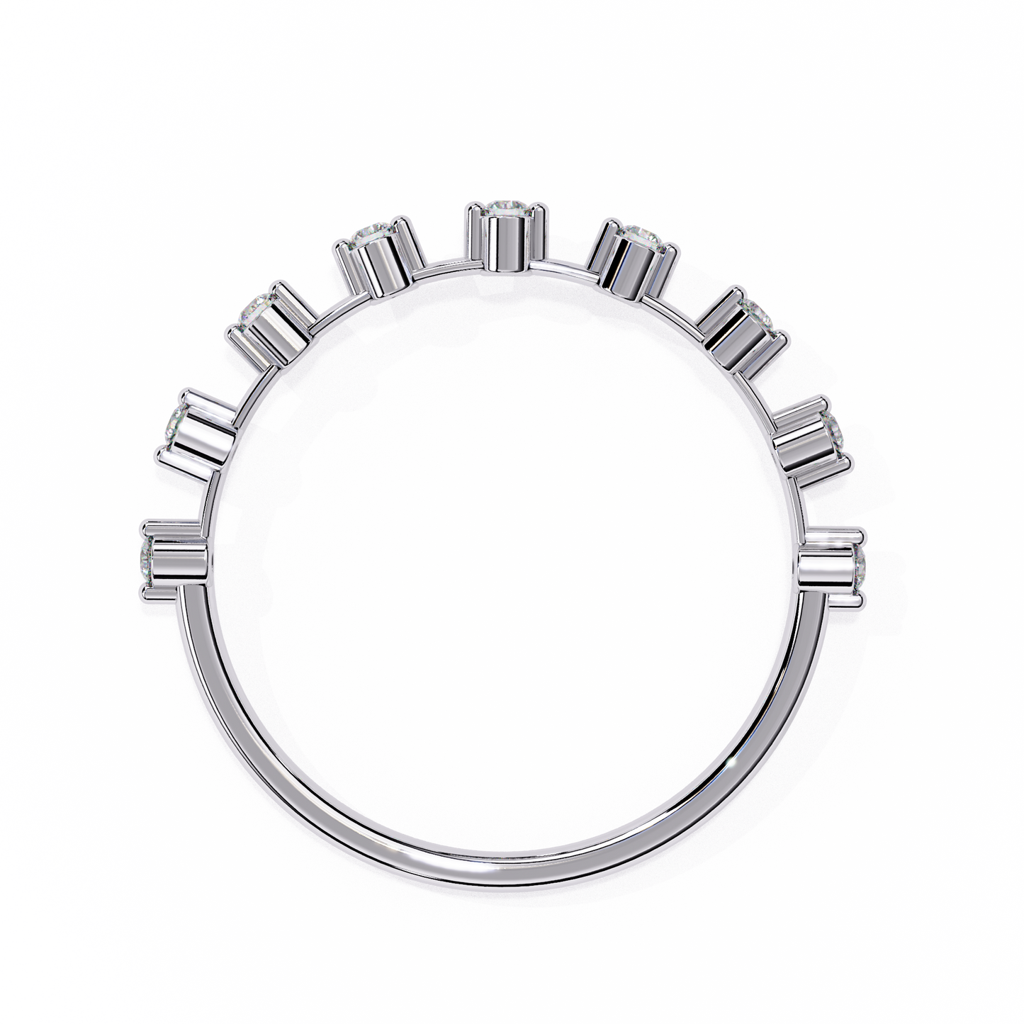 Lab Grown Diamond Minimalist Crown Band