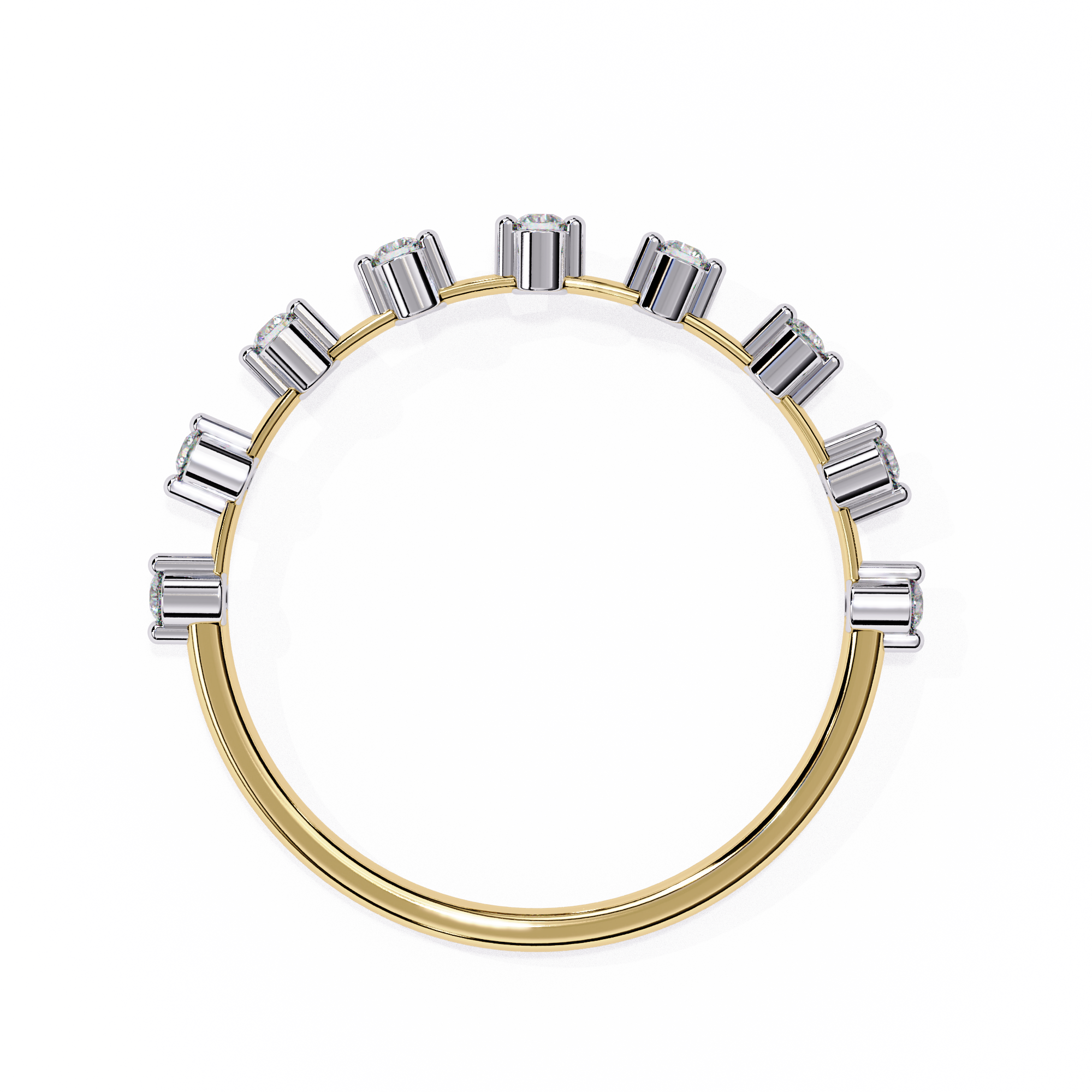 Lab Grown Diamond Minimalist Crown Band