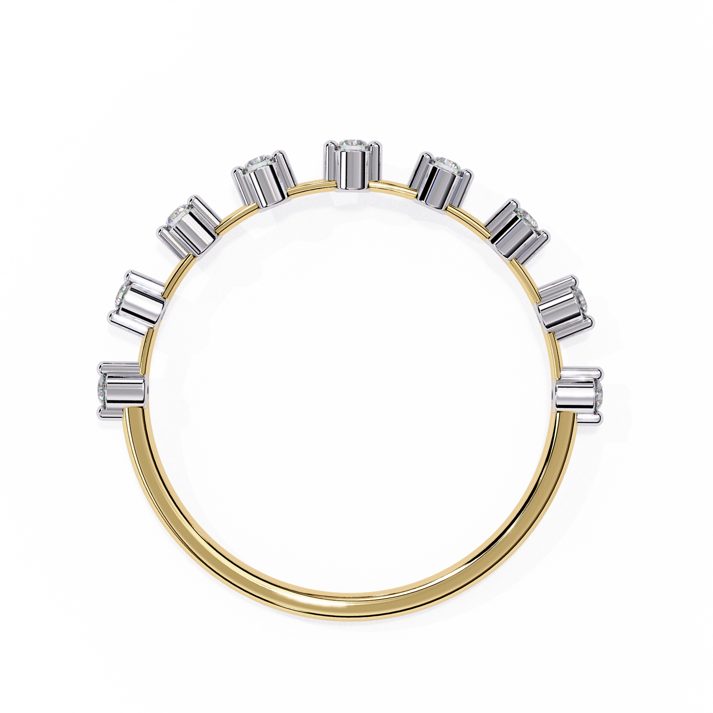 Lab Grown Diamond Minimalist Crown Band