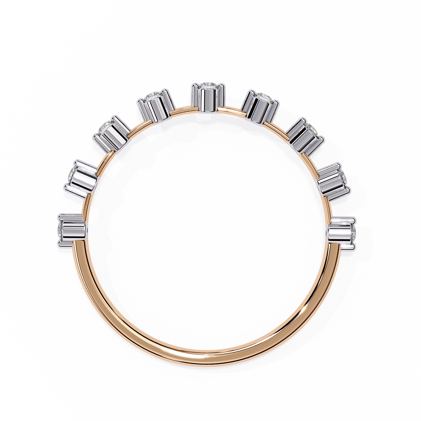 Lab Grown Diamond Minimalist Crown Band