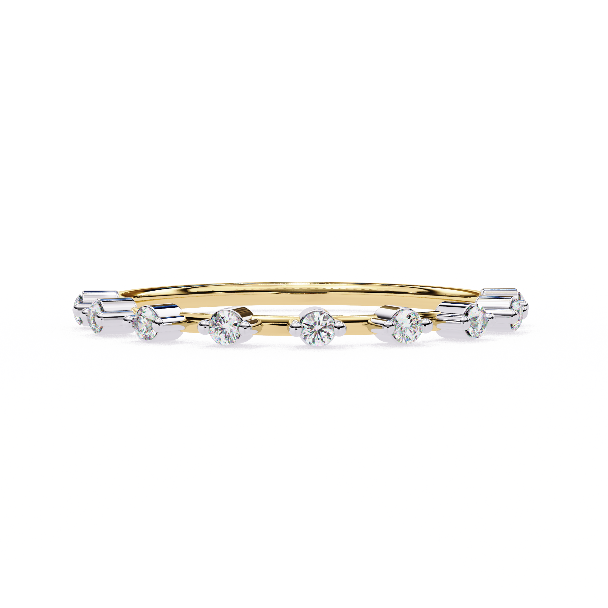 Lab Grown Diamond Minimalist Crown Band