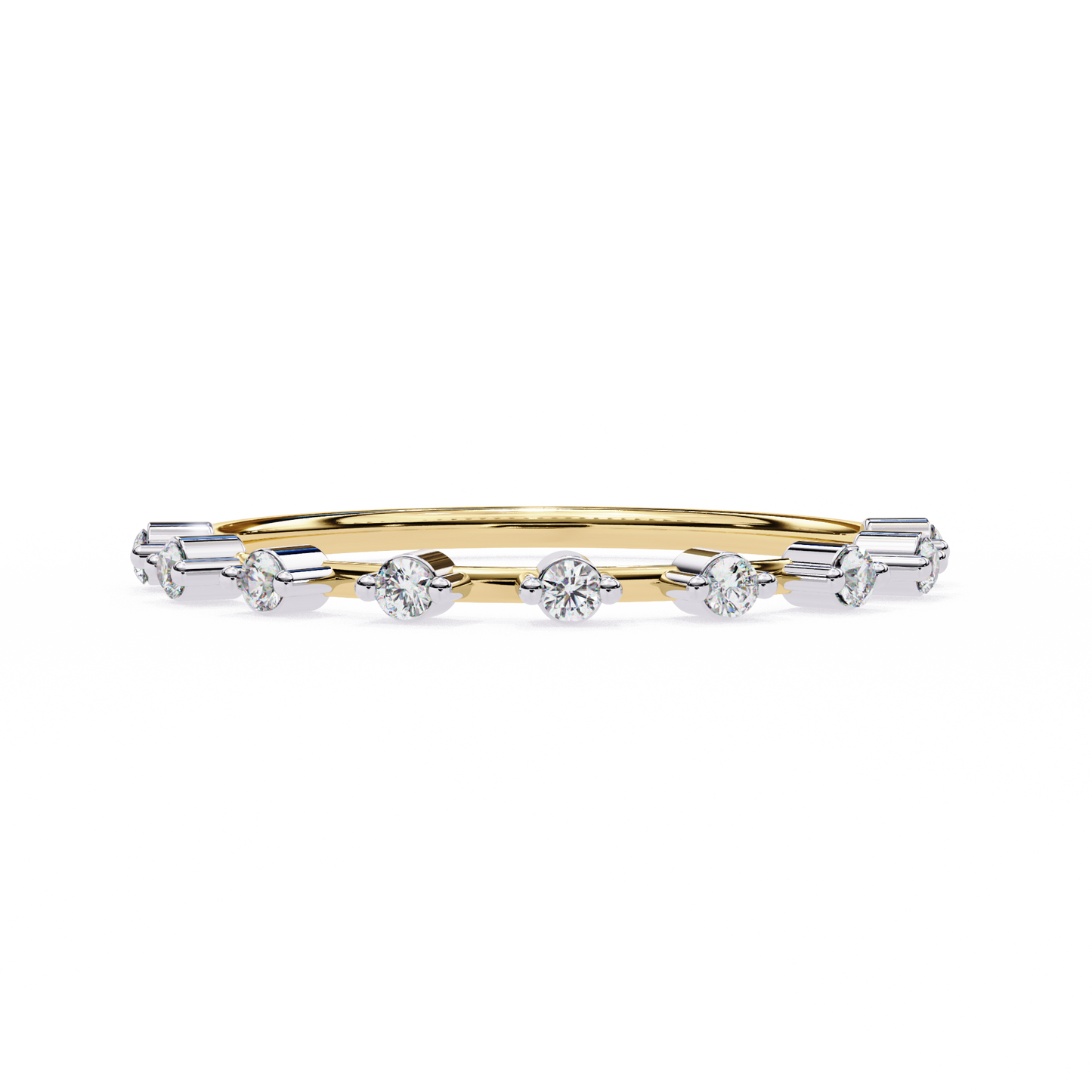 Lab Grown Diamond Minimalist Crown Band