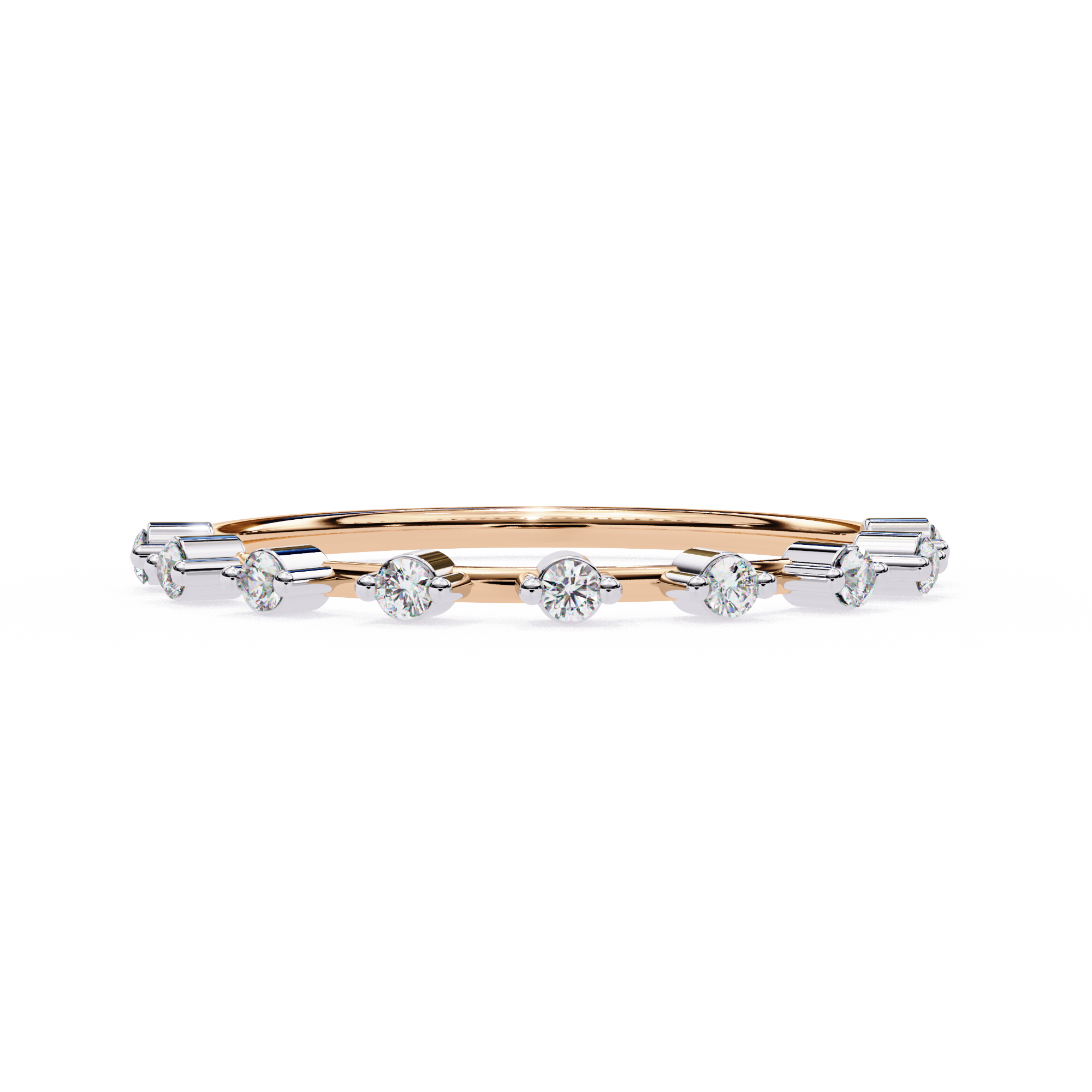 Lab Grown Diamond Minimalist Crown Band