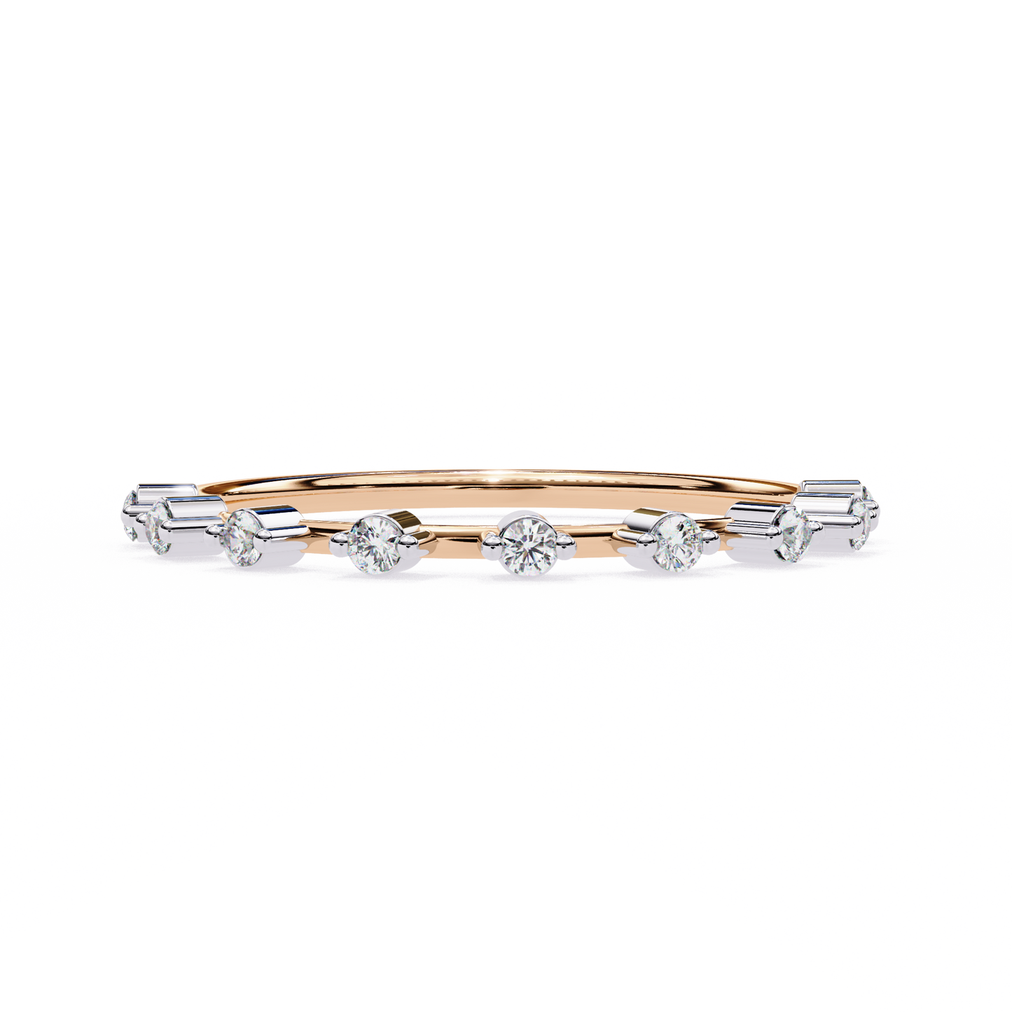 Lab Grown Diamond Minimalist Crown Band