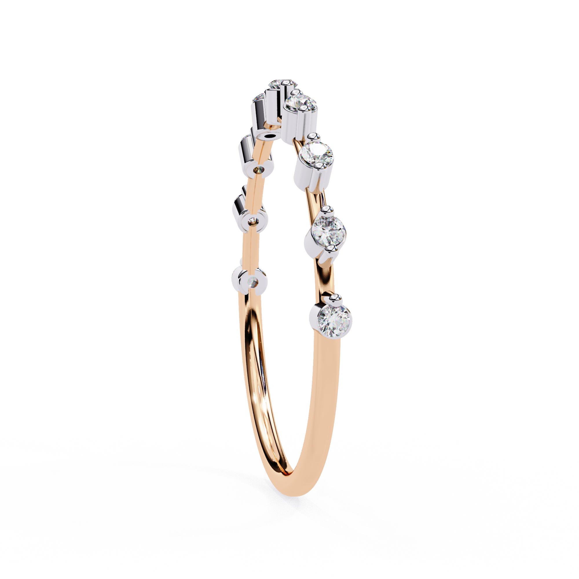 Lab Grown Diamond Minimalist Crown Band