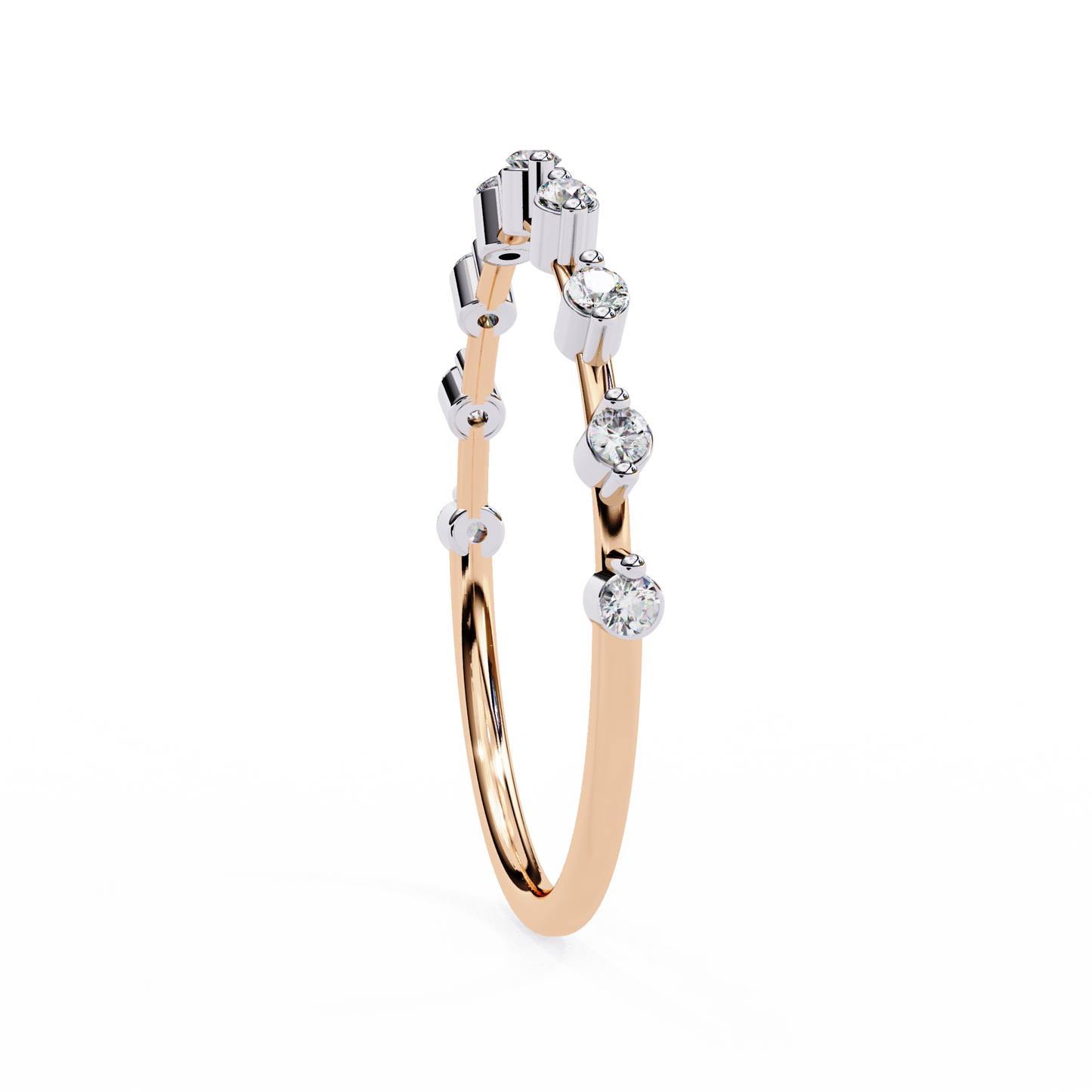 Lab Grown Diamond Minimalist Crown Band