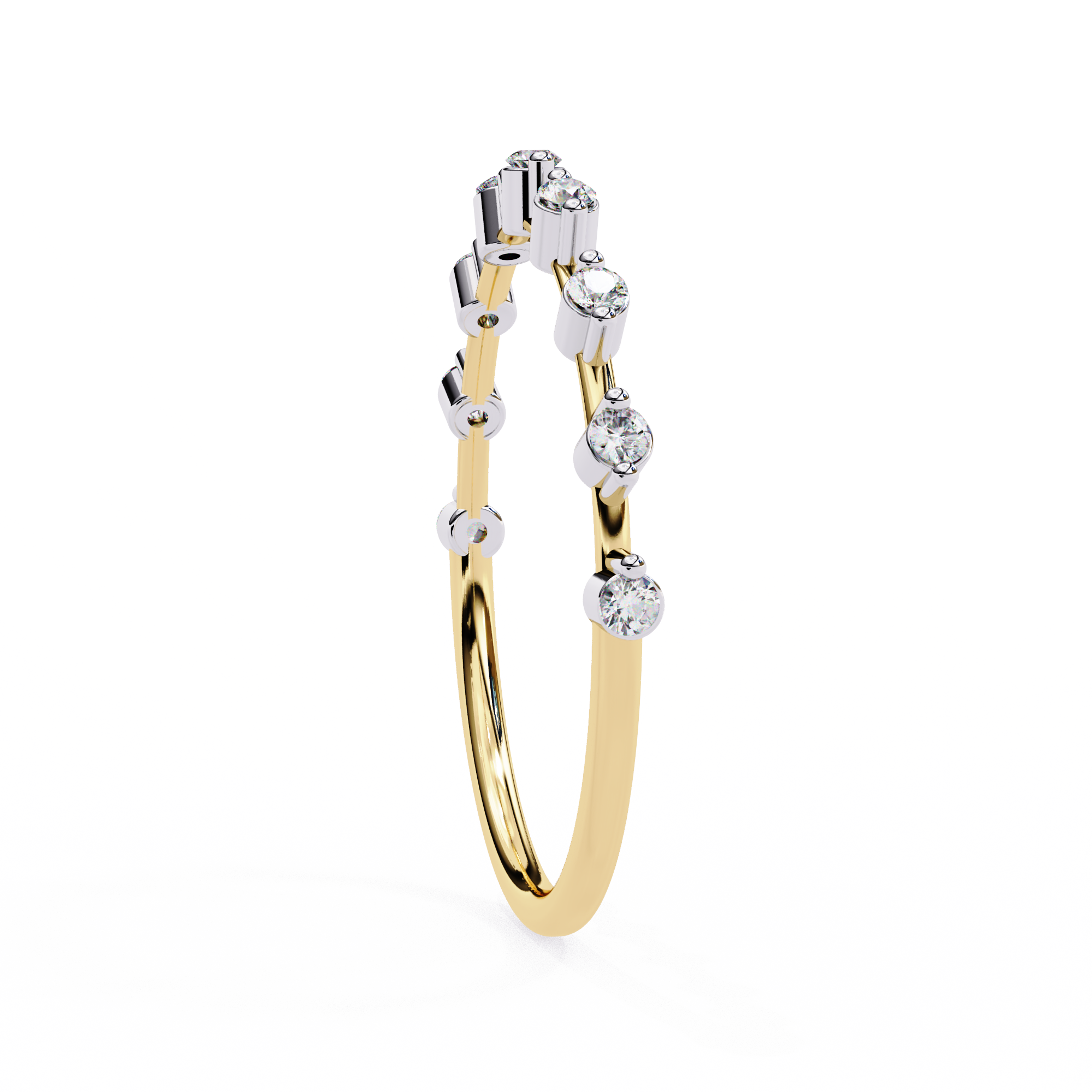 Lab Grown Diamond Minimalist Crown Band