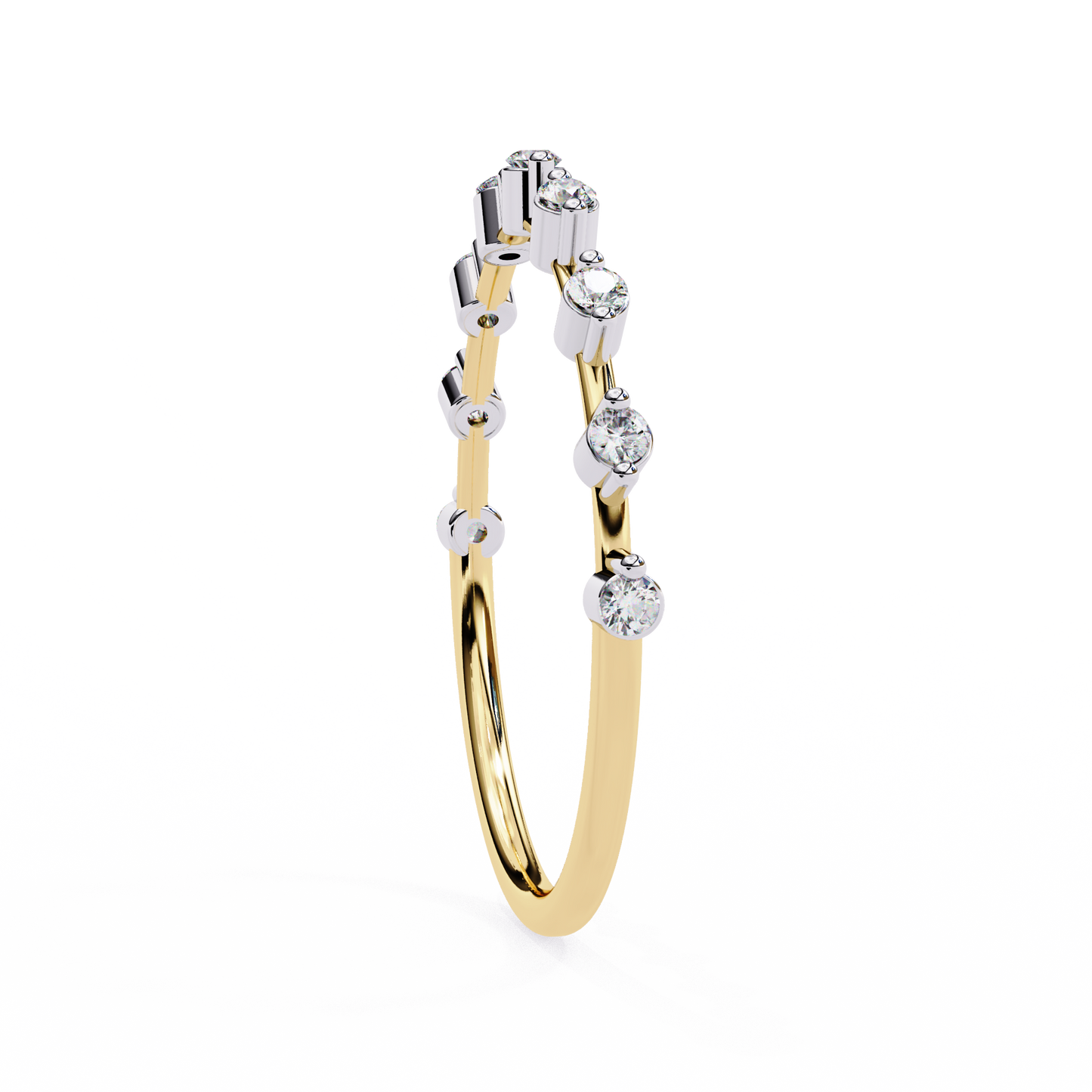 Lab Grown Diamond Minimalist Crown Band