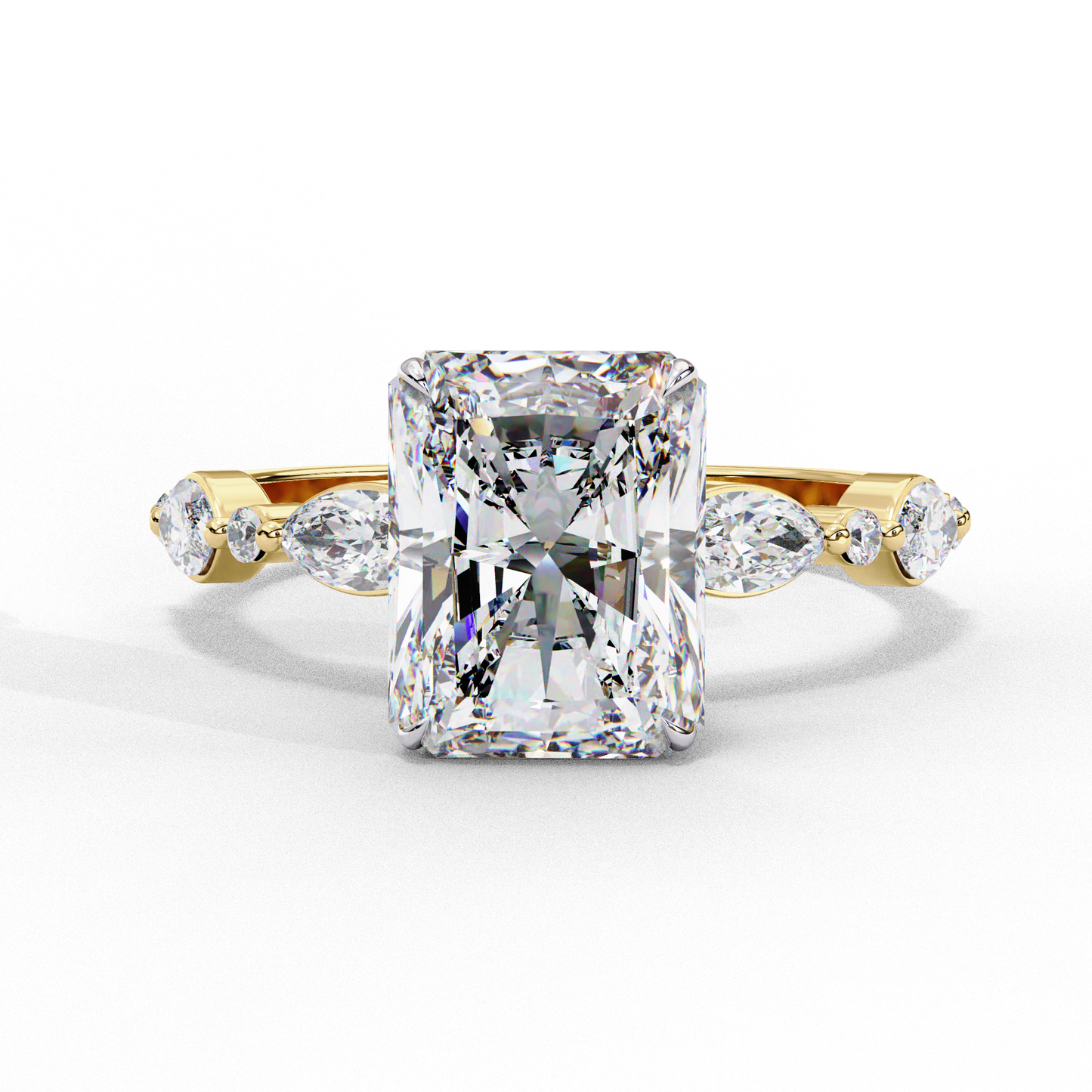 Radiant-Cut Lab-Grown Diamond Engagement