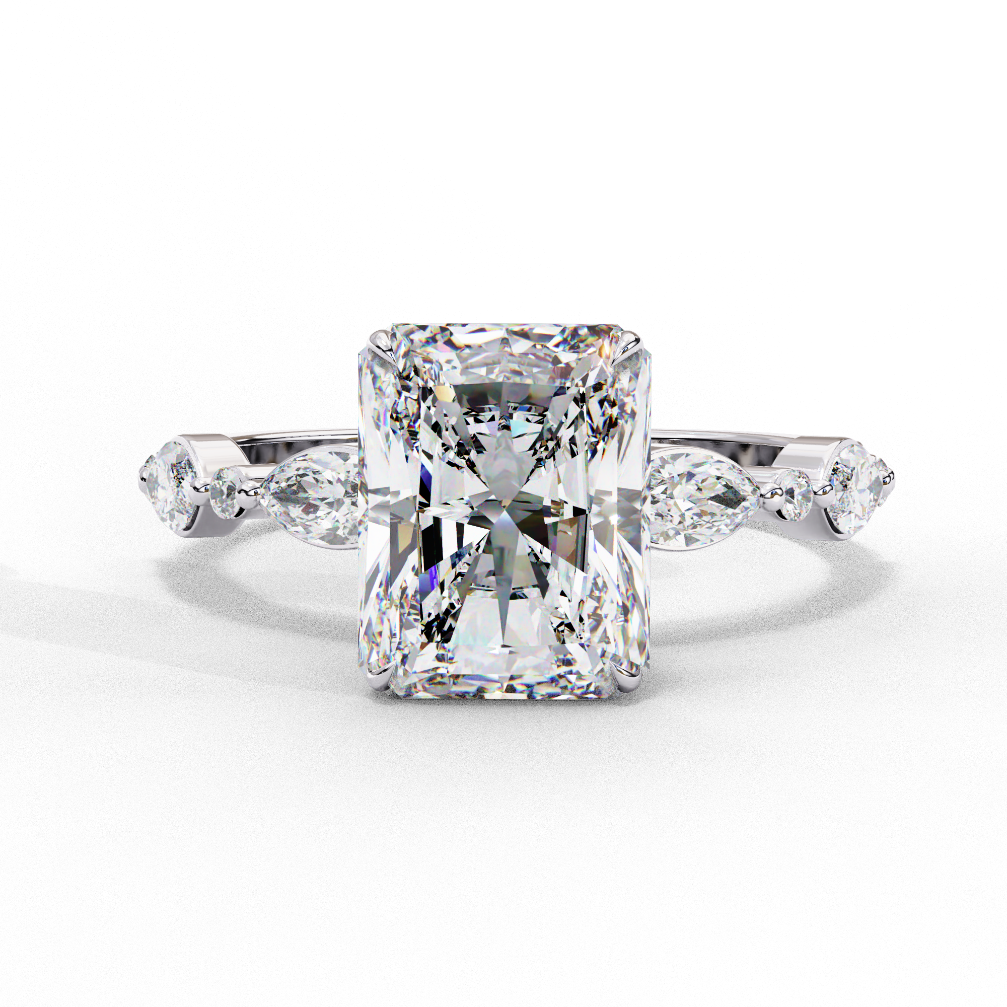 Radiant-Cut Lab-Grown Diamond Engagement