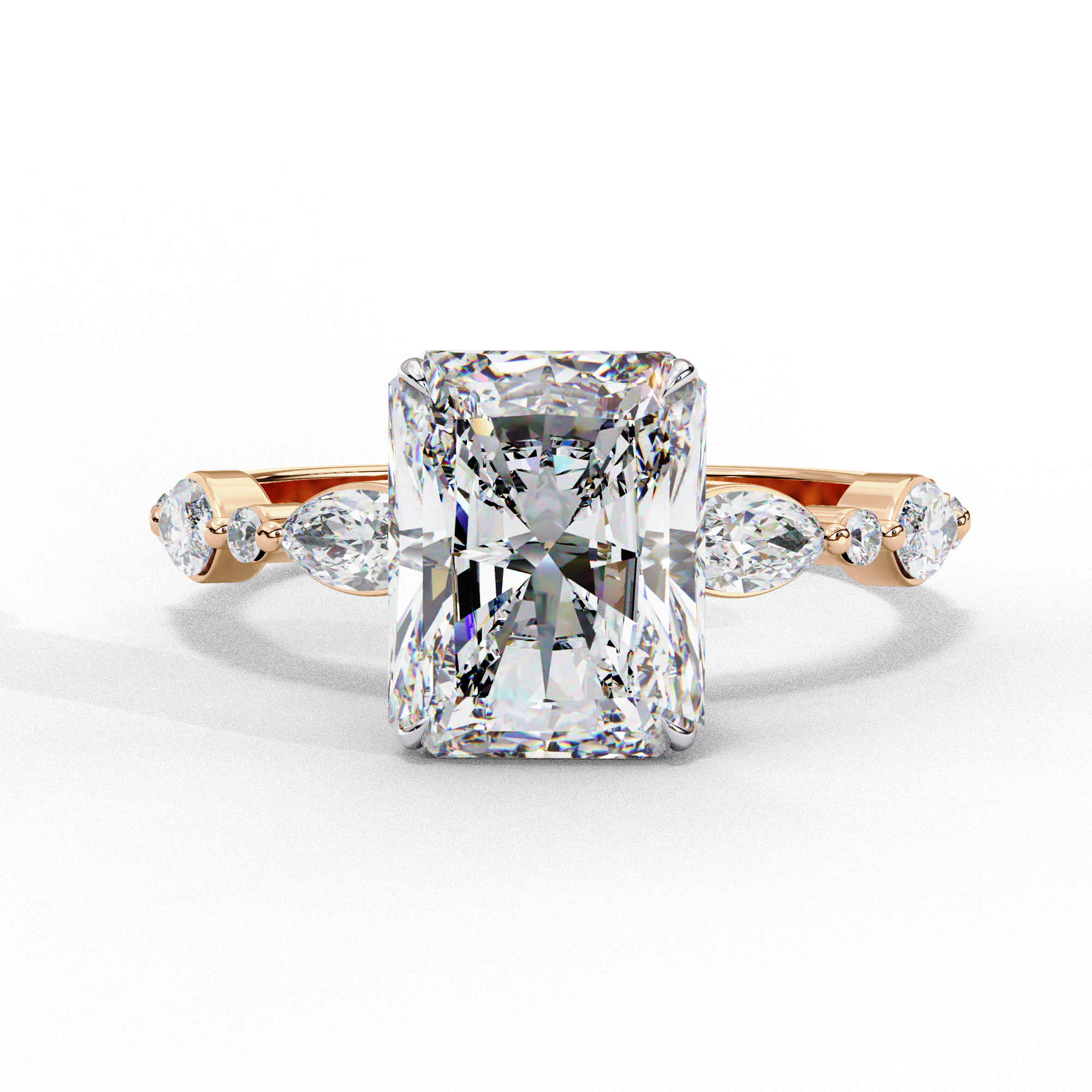 Radiant-Cut Lab-Grown Diamond Engagement