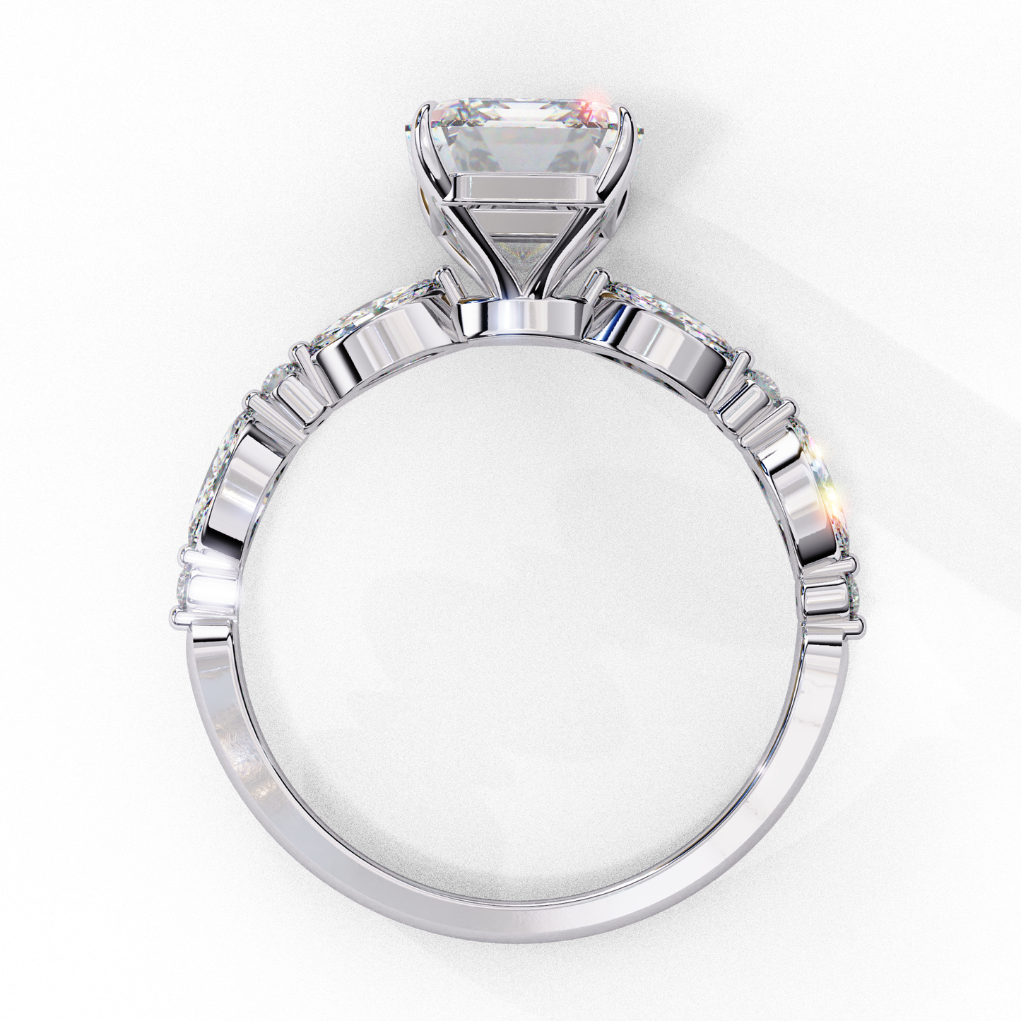 Radiant-Cut Lab-Grown Diamond Engagement