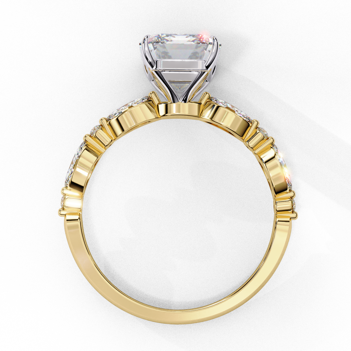 Radiant-Cut Lab-Grown Diamond Engagement