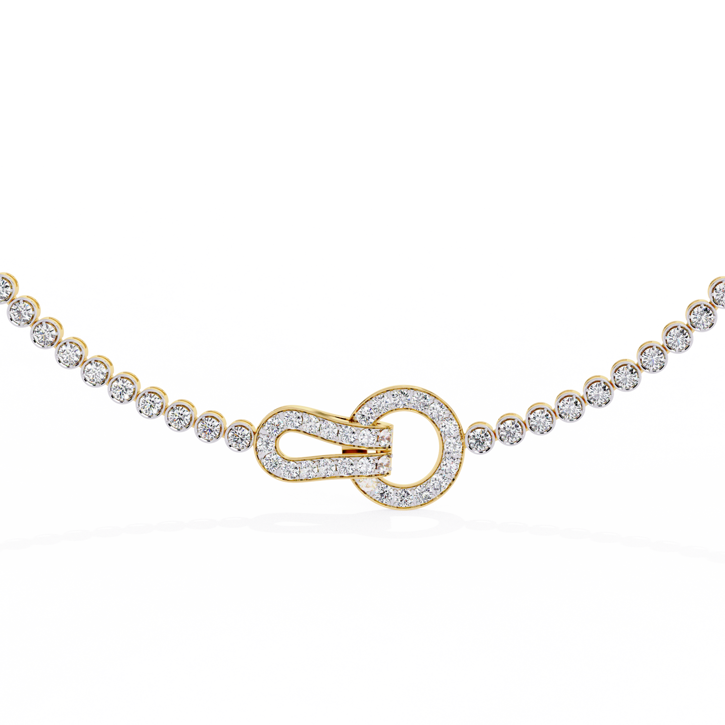 ETERNITY LOCK-Diamond Necklace