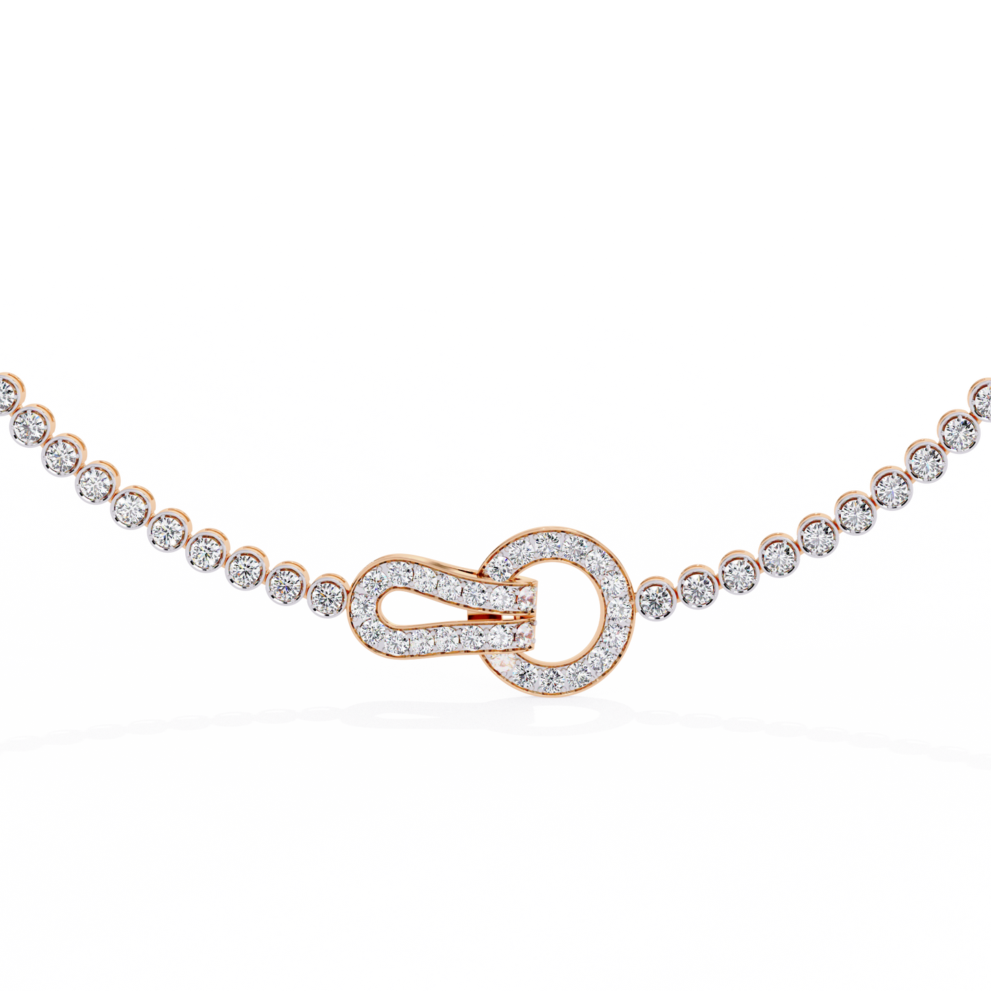 ETERNITY LOCK-Diamond Necklace