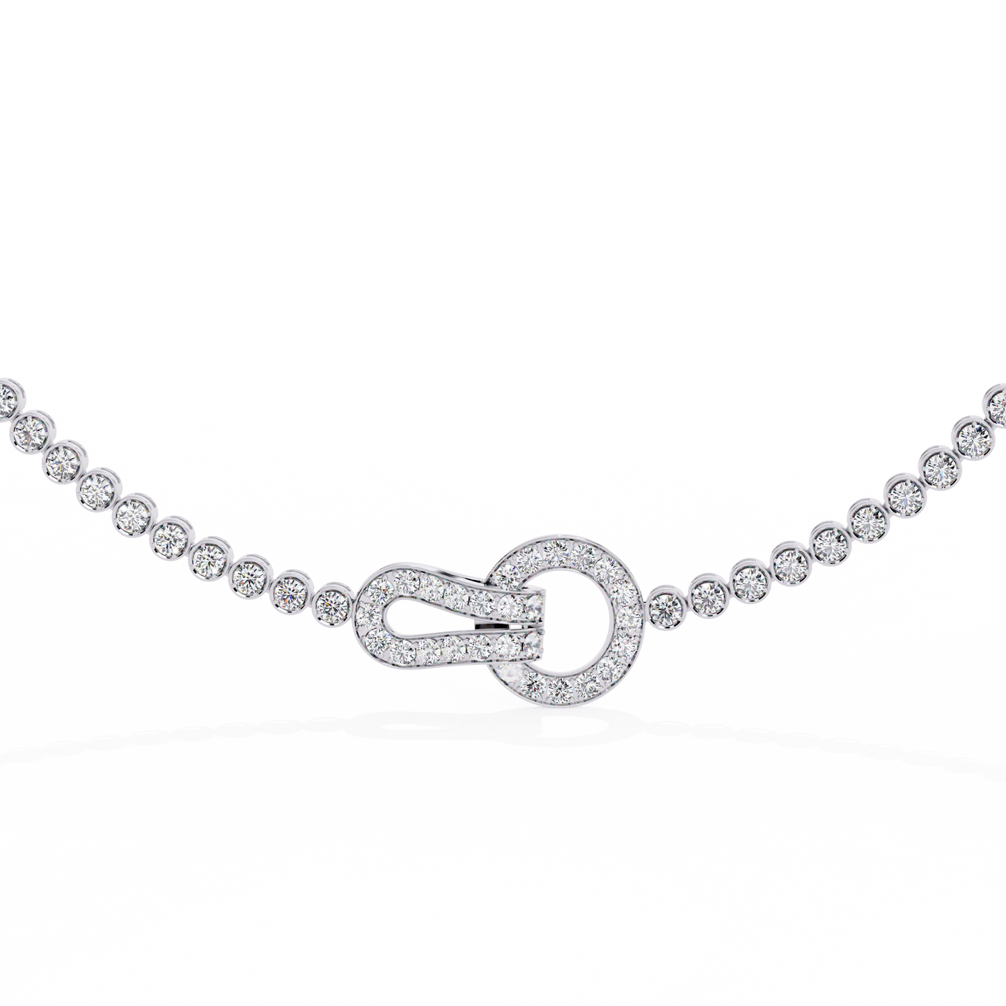 ETERNITY LOCK-Diamond Necklace