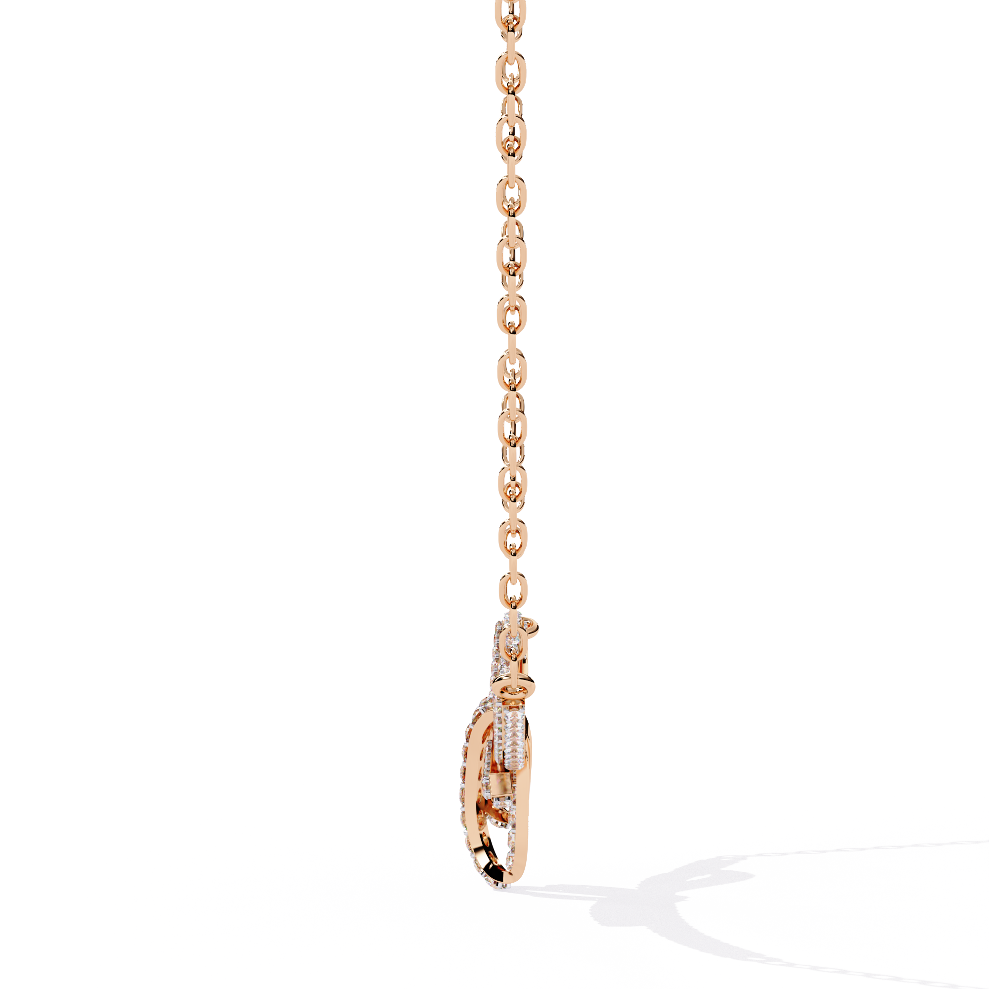 Women Gold Lab Grown Diamond Pendants