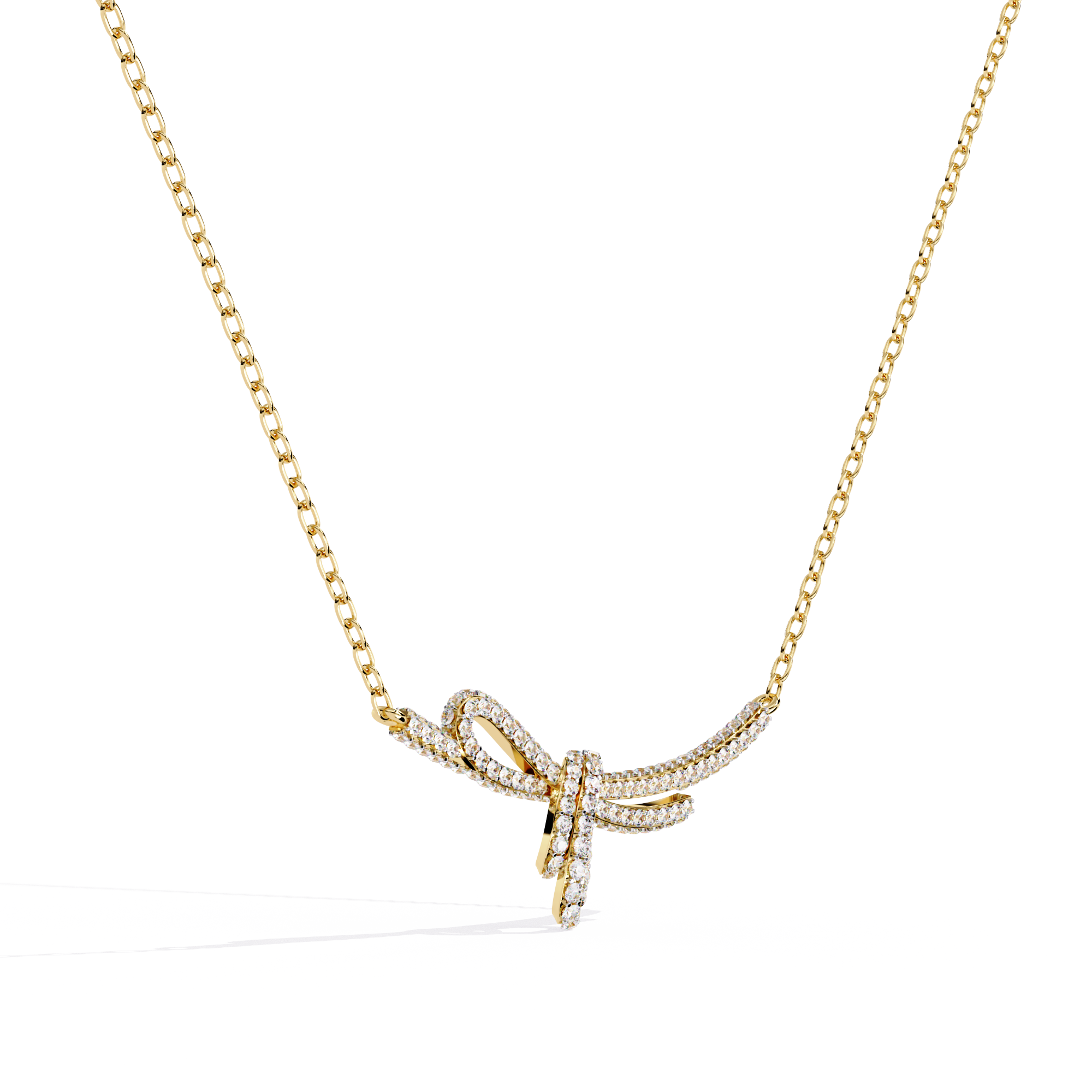 Women Gold Lab Grown Diamond Pendants