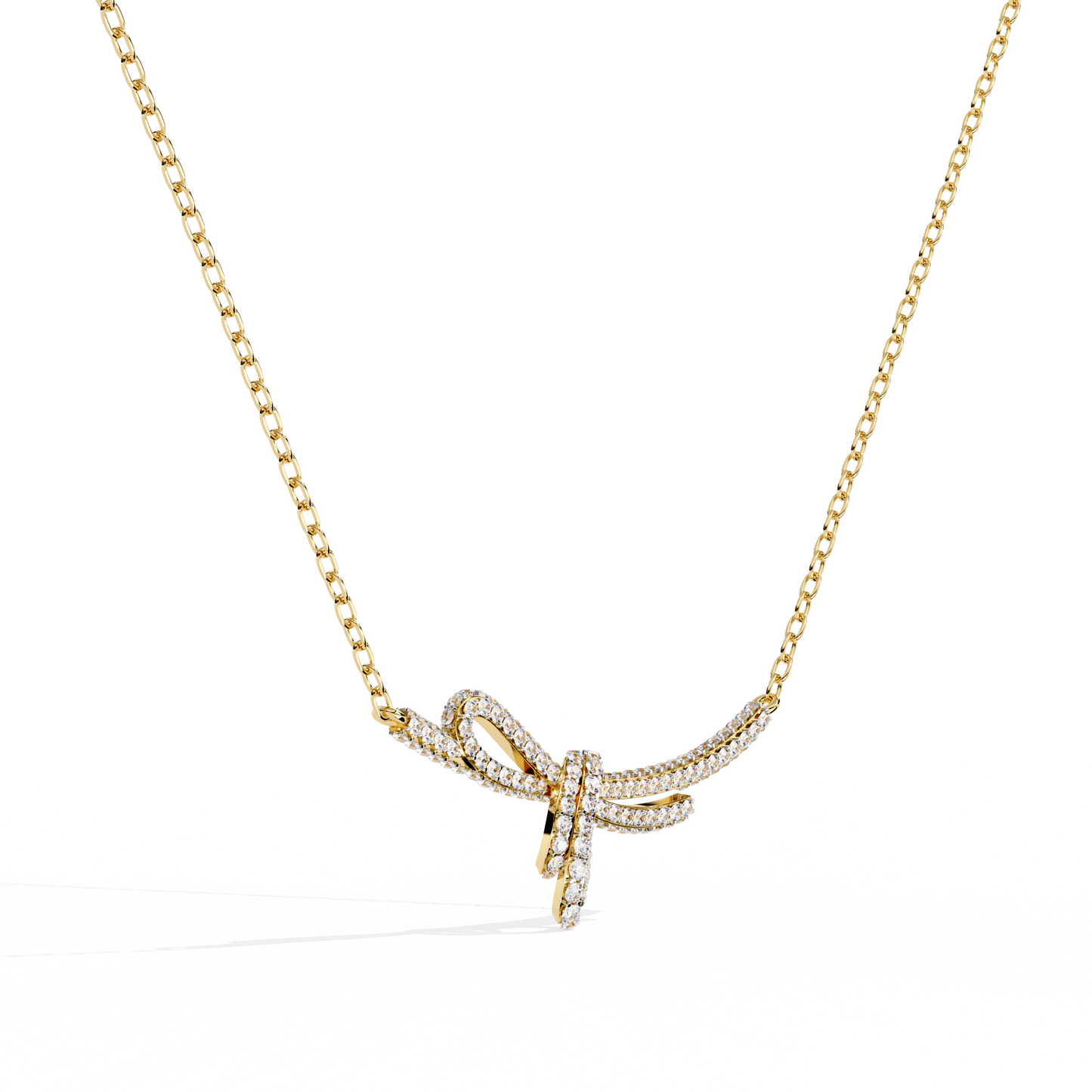 Women Gold Lab Grown Diamond Pendants