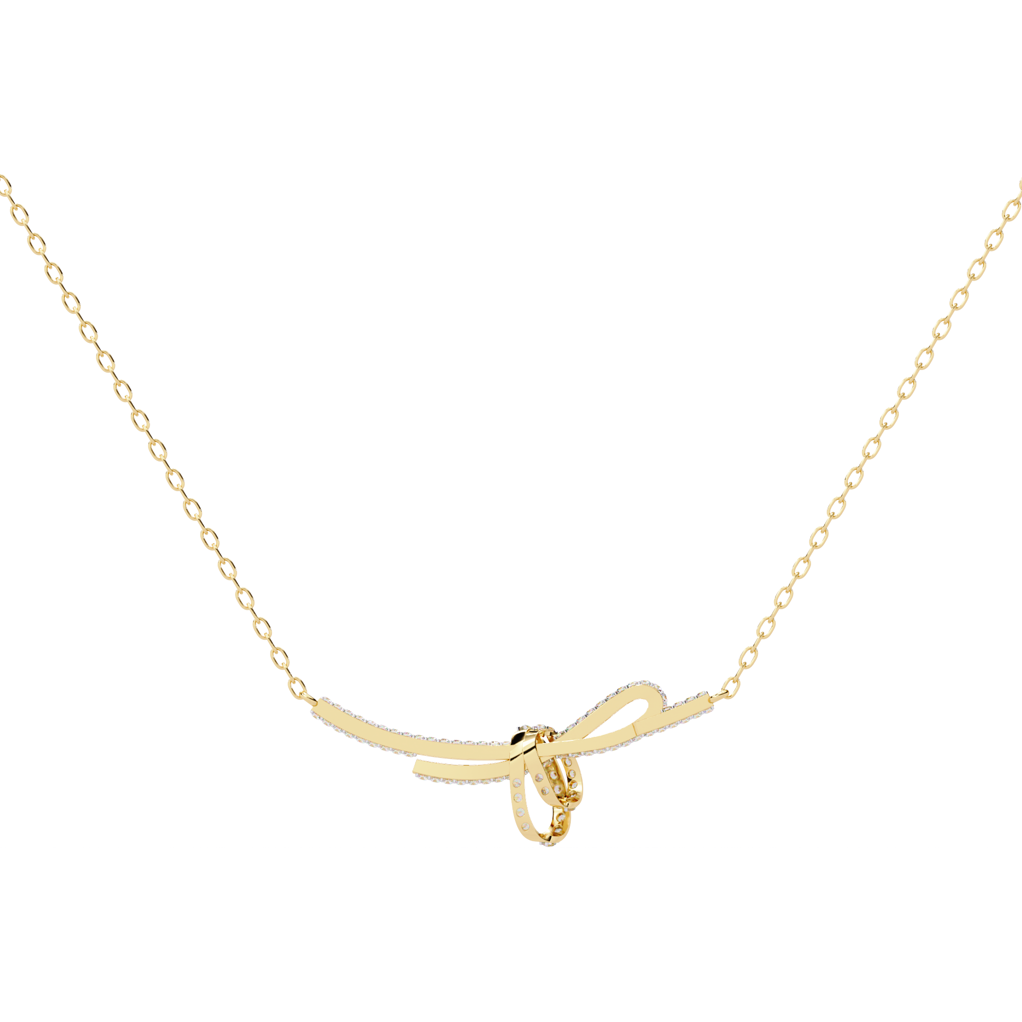 Women Gold Lab Grown Diamond Pendants