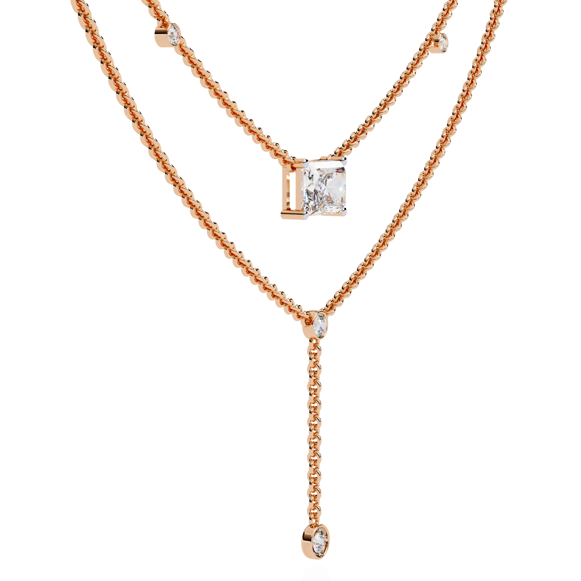 REBELLIOUS RADIANT-Diamond Pendant