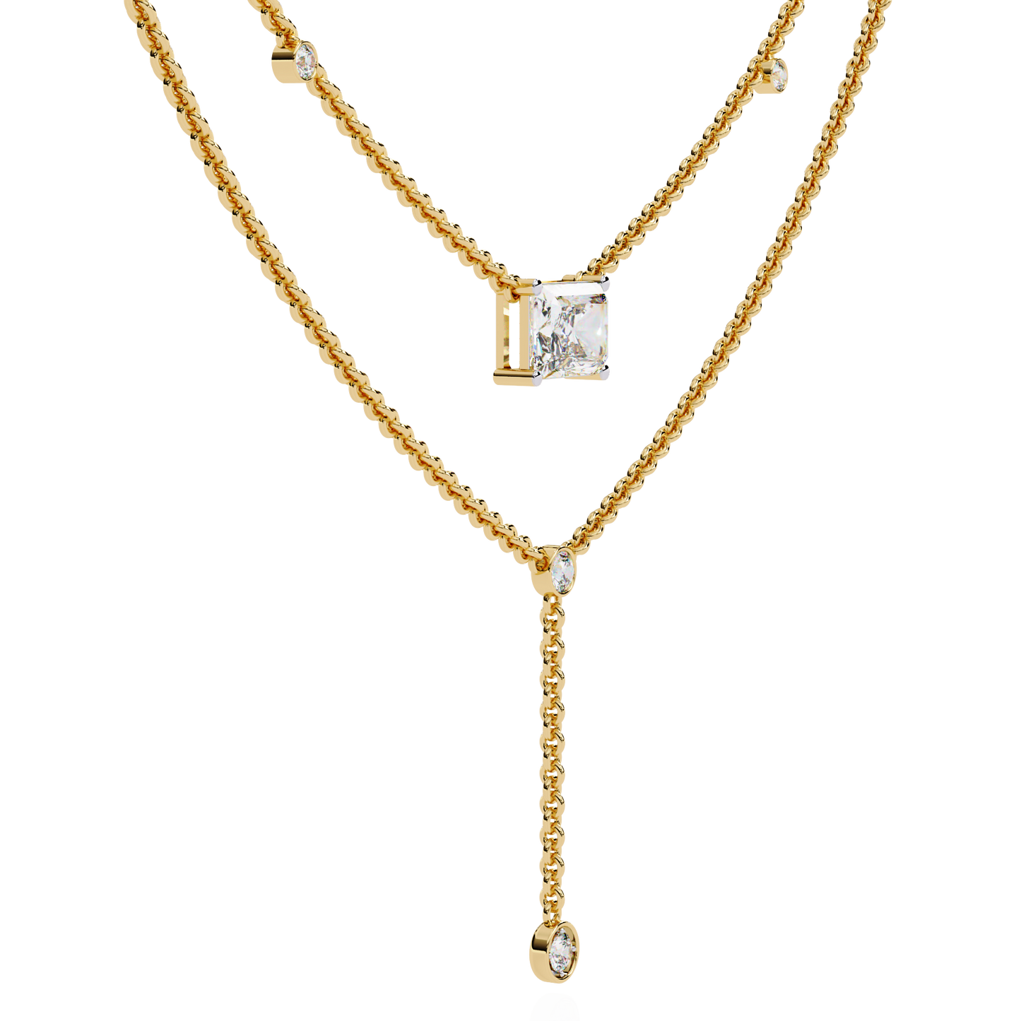 REBELLIOUS RADIANT-Diamond Pendant