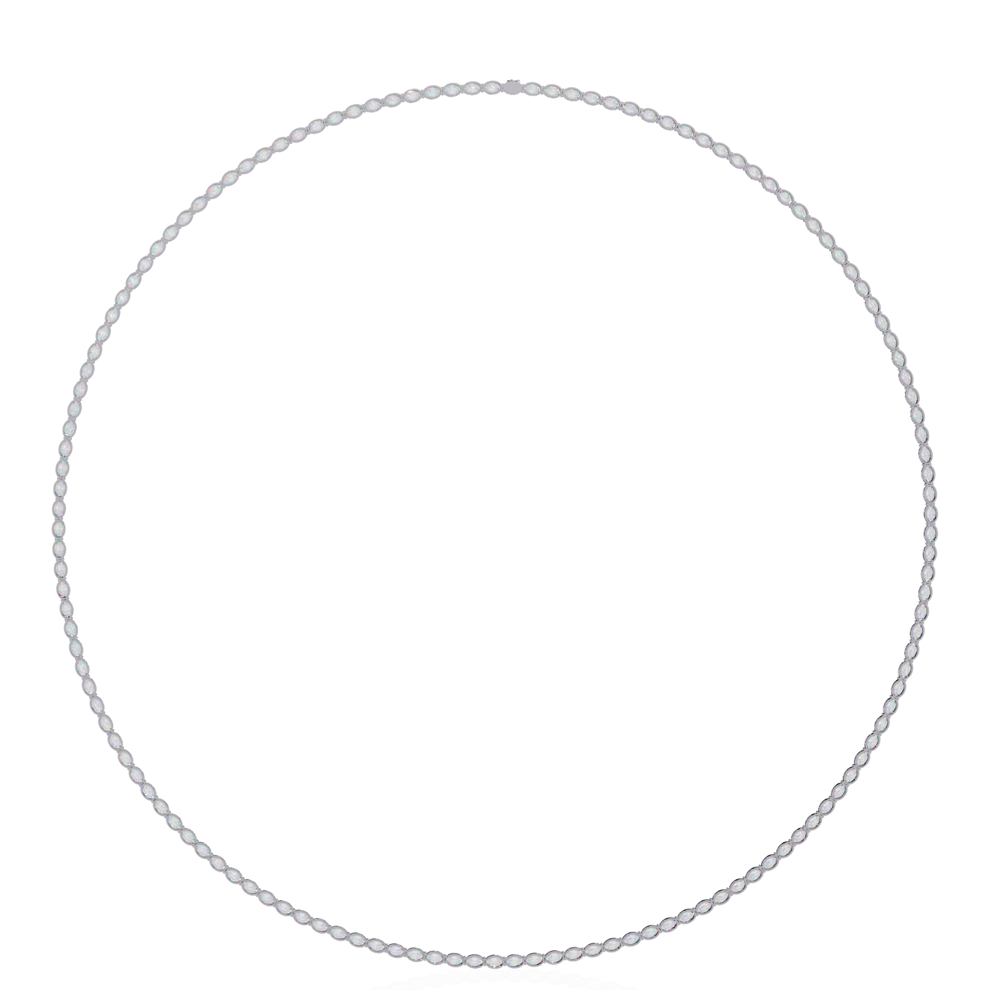 OVALDIAMOND TENNIS NECKLACE