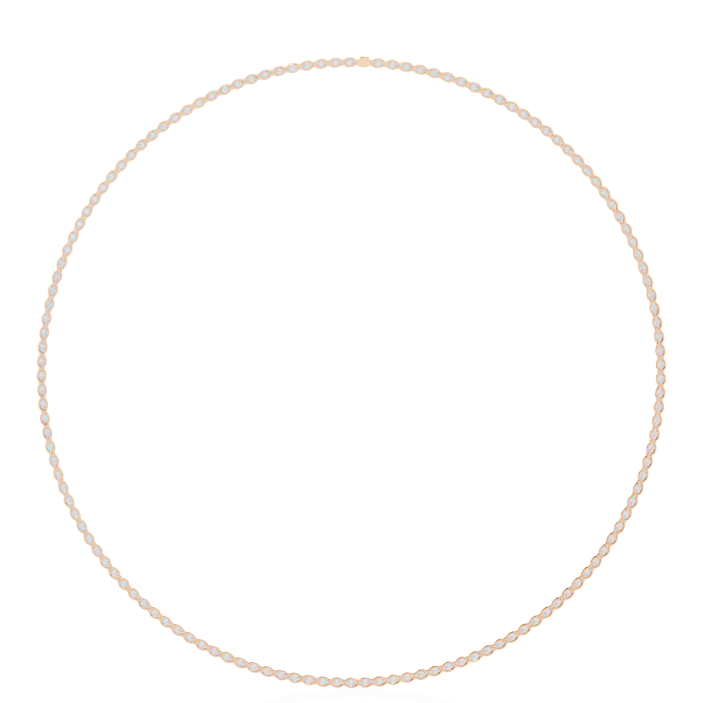 OVALDIAMOND TENNIS NECKLACE