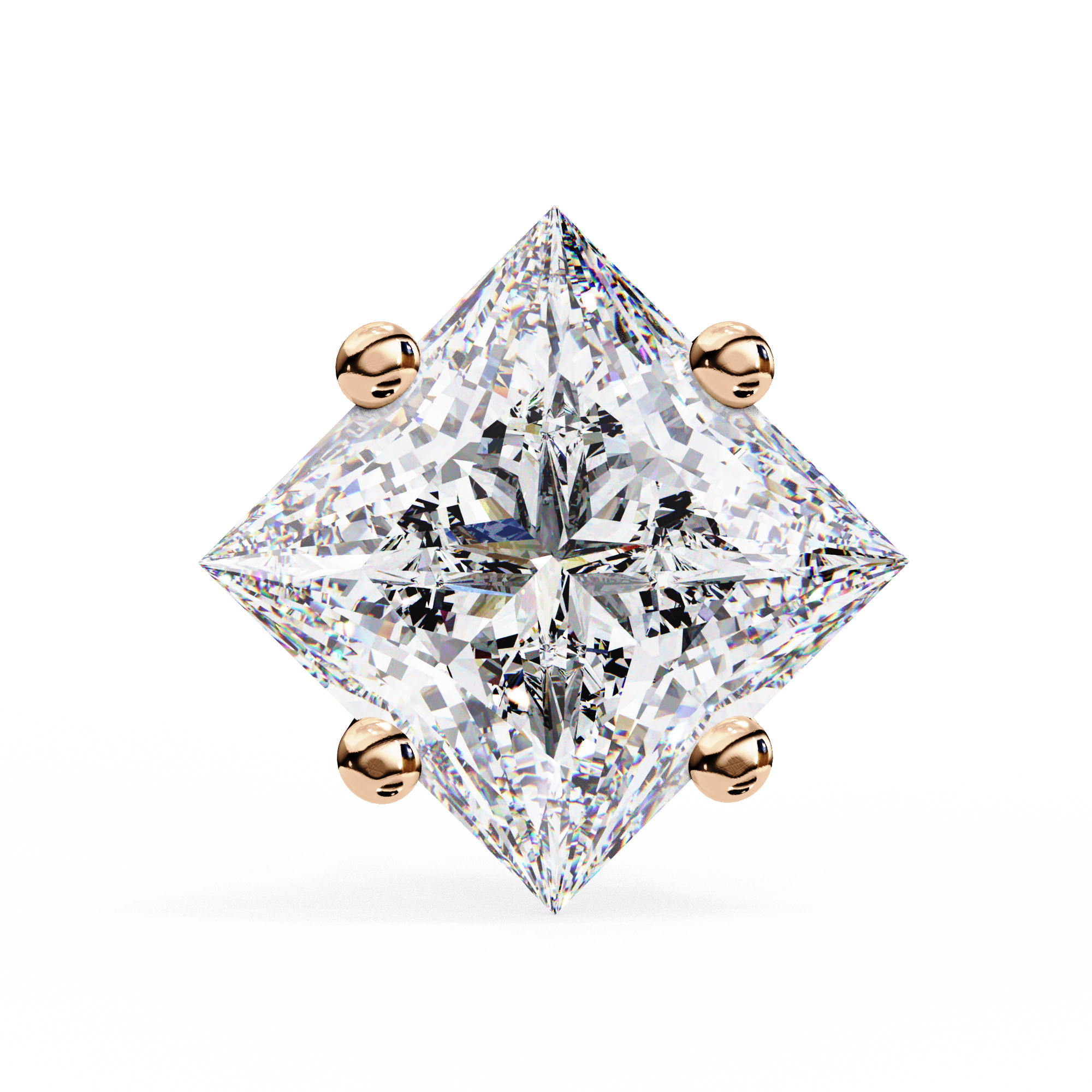 Princess Diamond Earrings