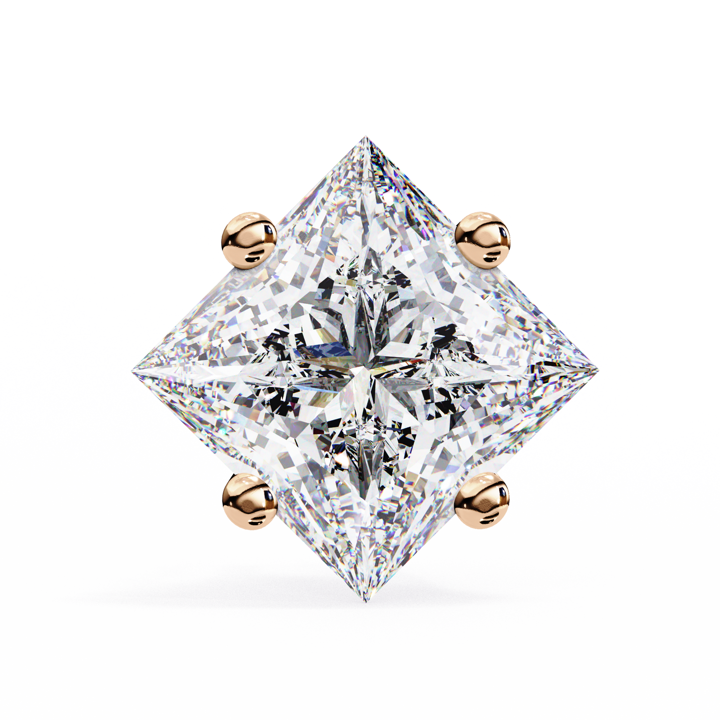 Princess Diamond Earrings