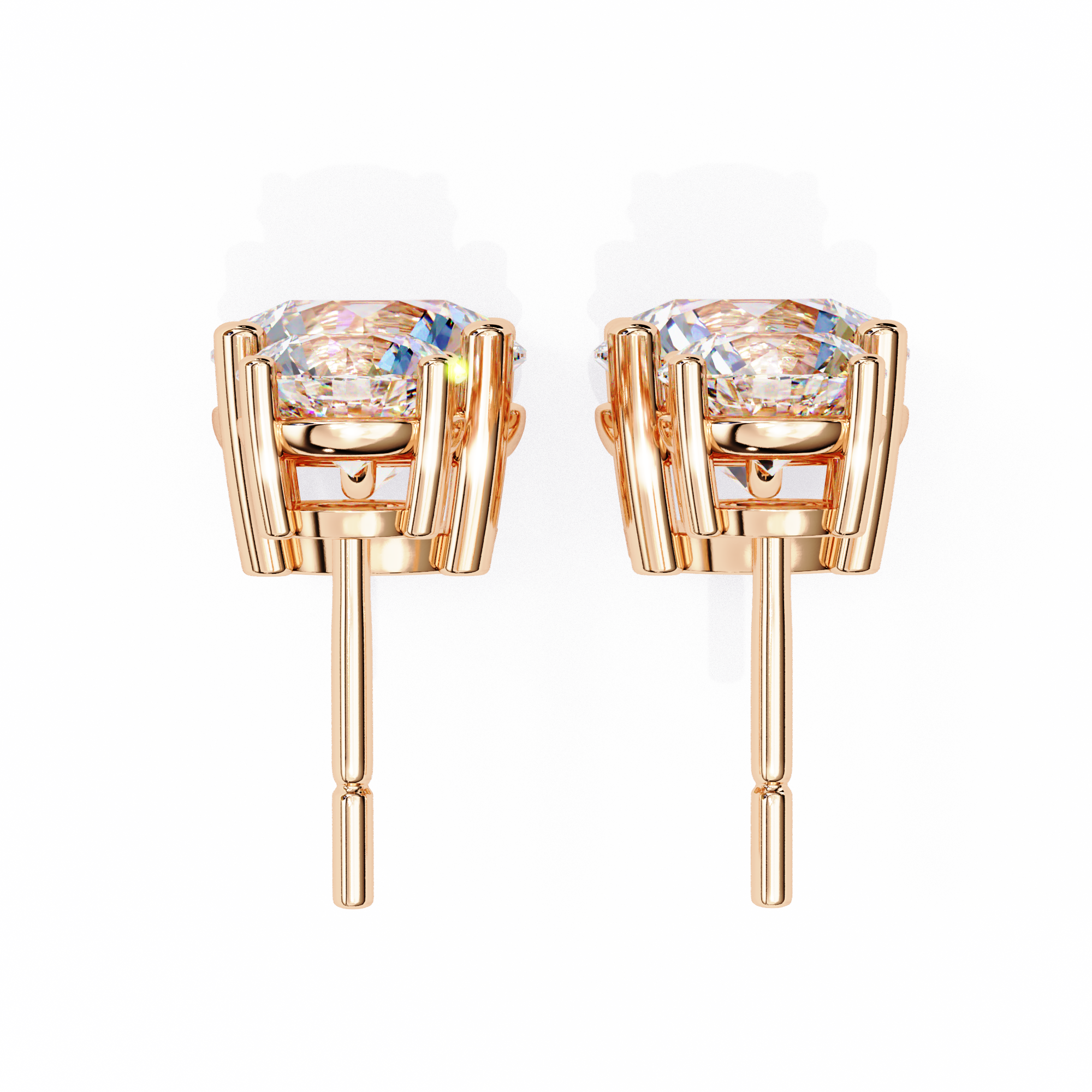 Diamond Duo Stud Earrings