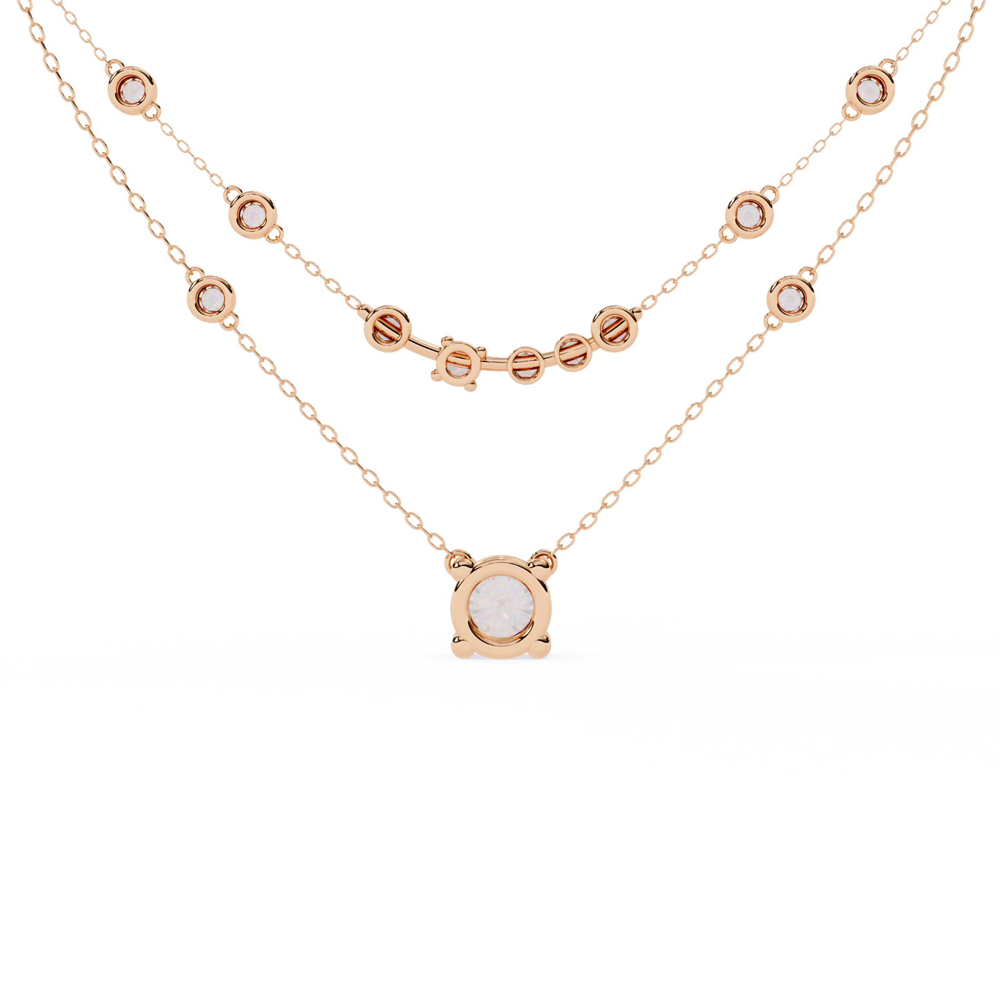 Premium Round Brilliant Diamond Solitaire Necklace