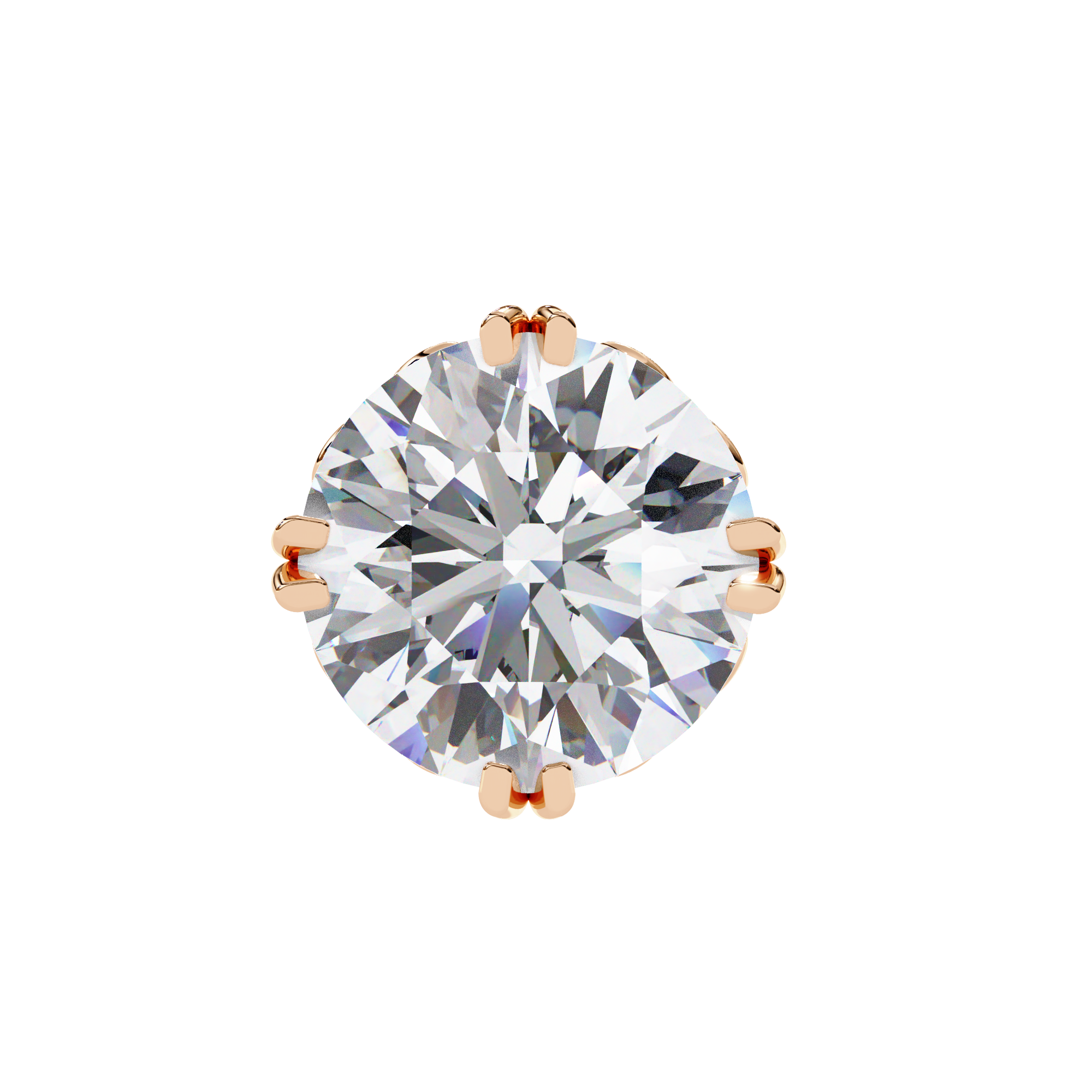 Round Diamond Earrings