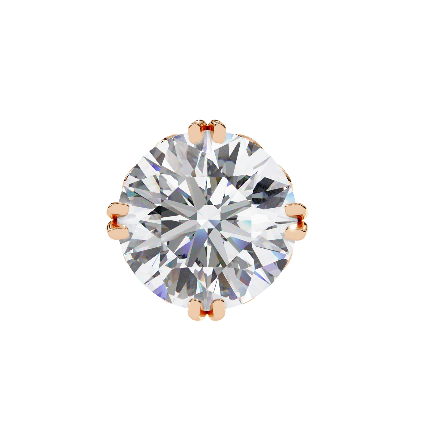 Round Diamond Earrings
