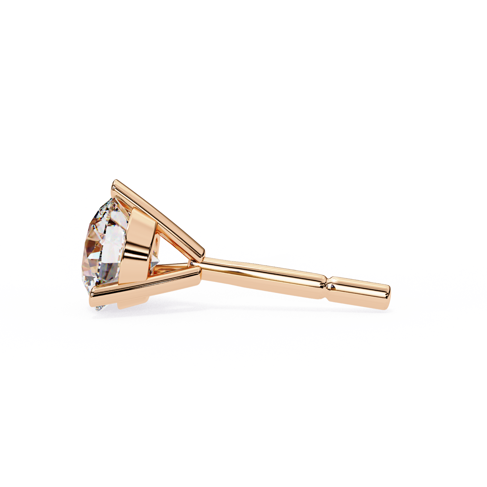 ROUND STUD EARRING