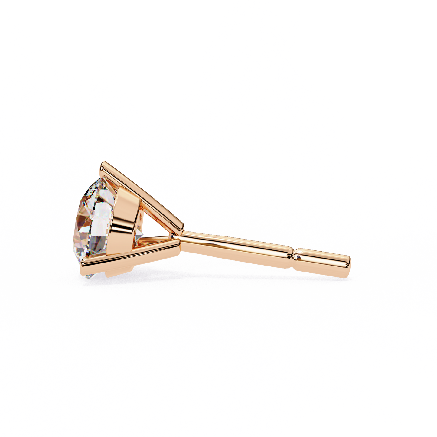 ROUND STUD EARRING