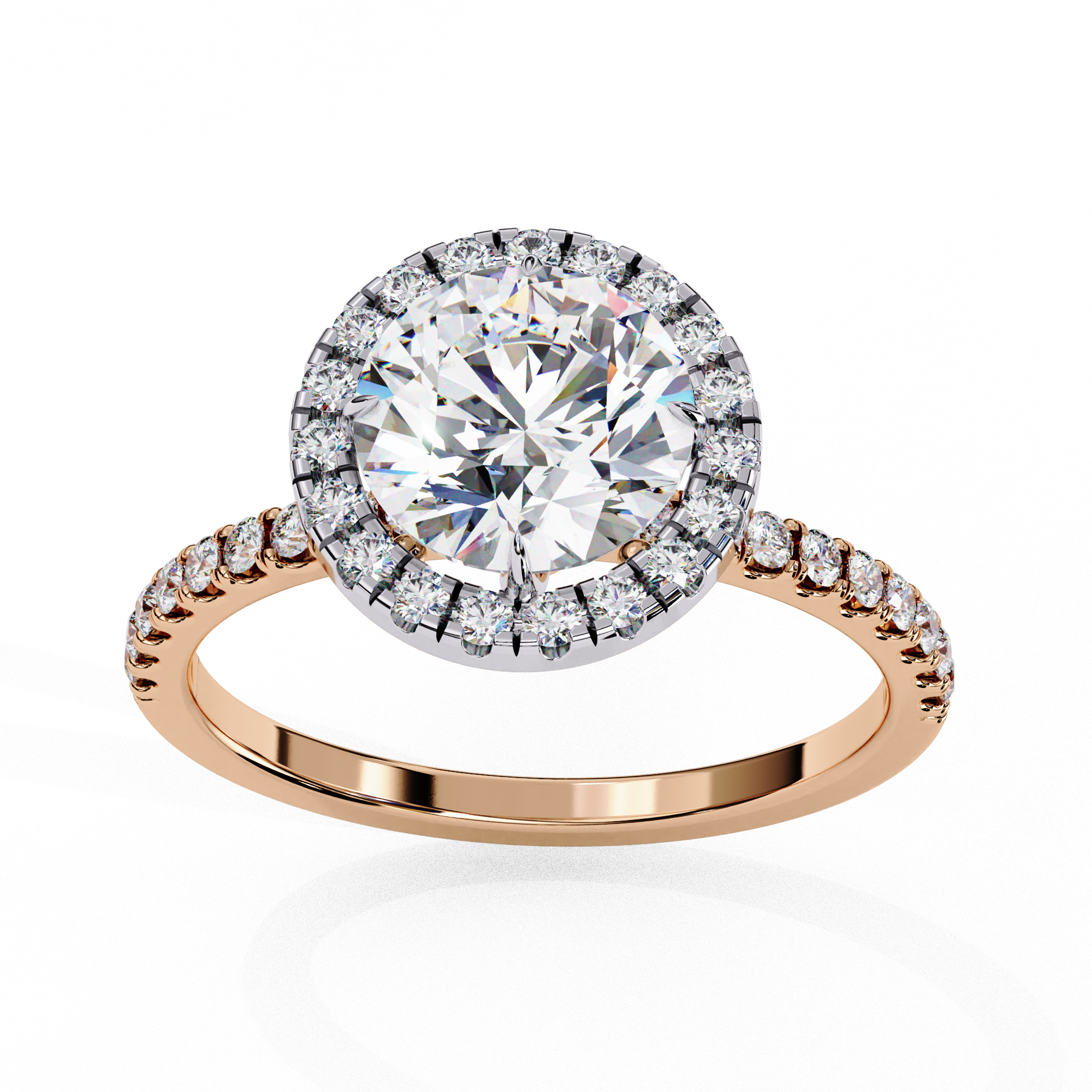 Round Halo Ring