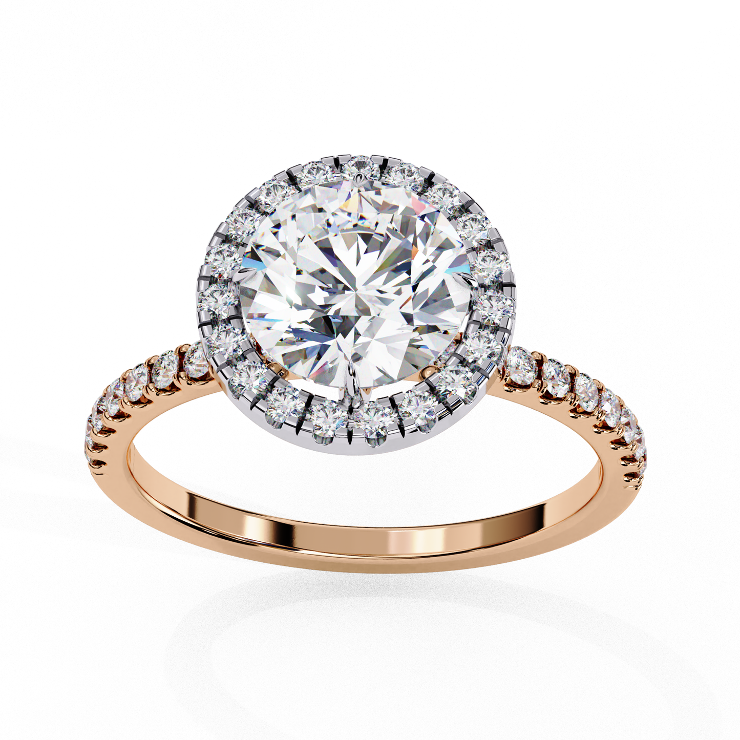 Round Halo Ring
