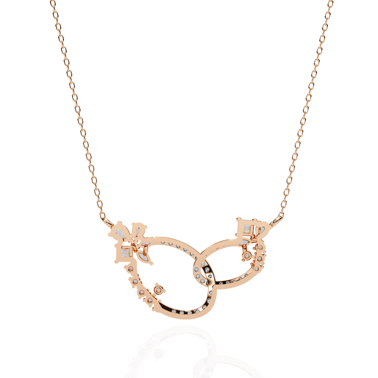 Round Lab Grown Diamond Necklaces