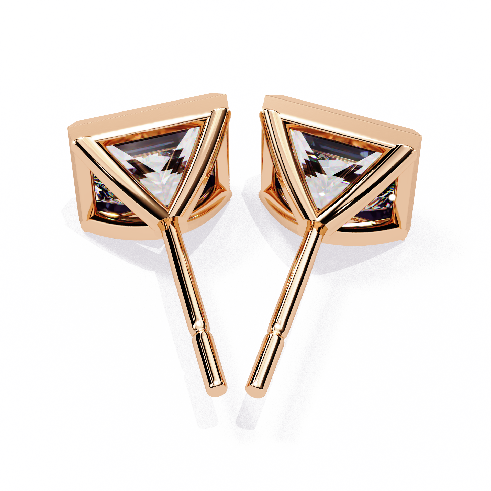 Princess Solitaire Diamond Stud