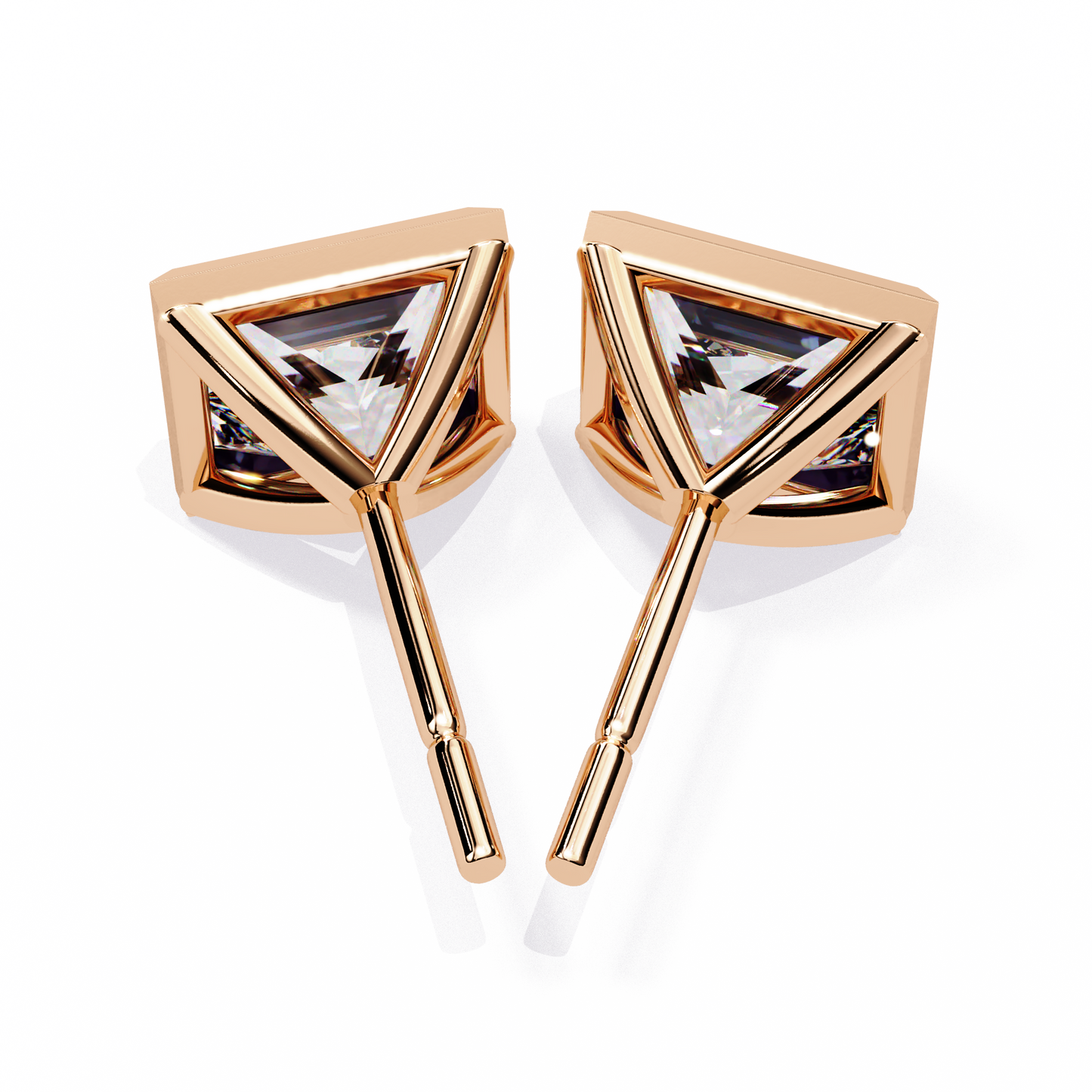 Princess Solitaire Diamond Stud