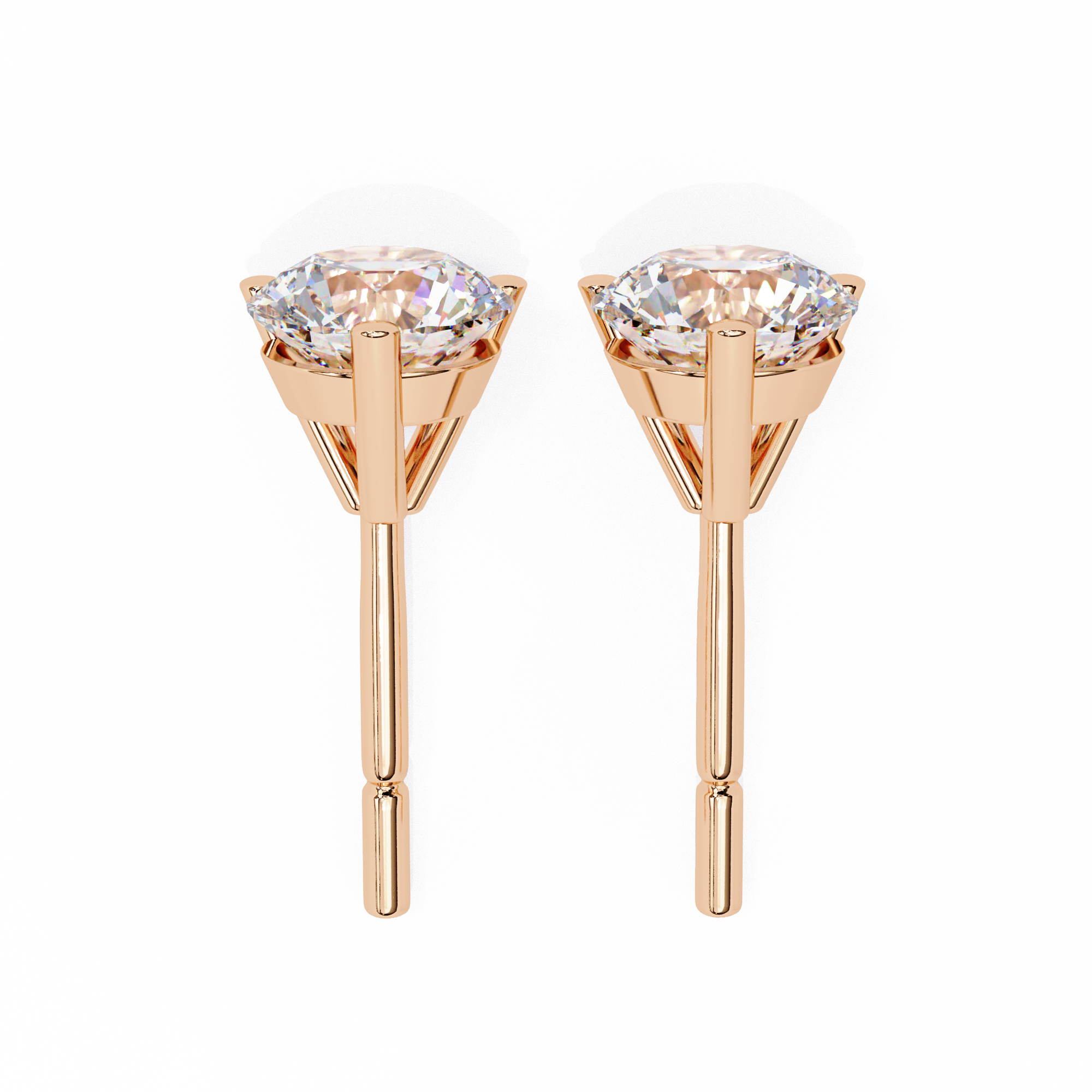 ROUND STUD EARRING