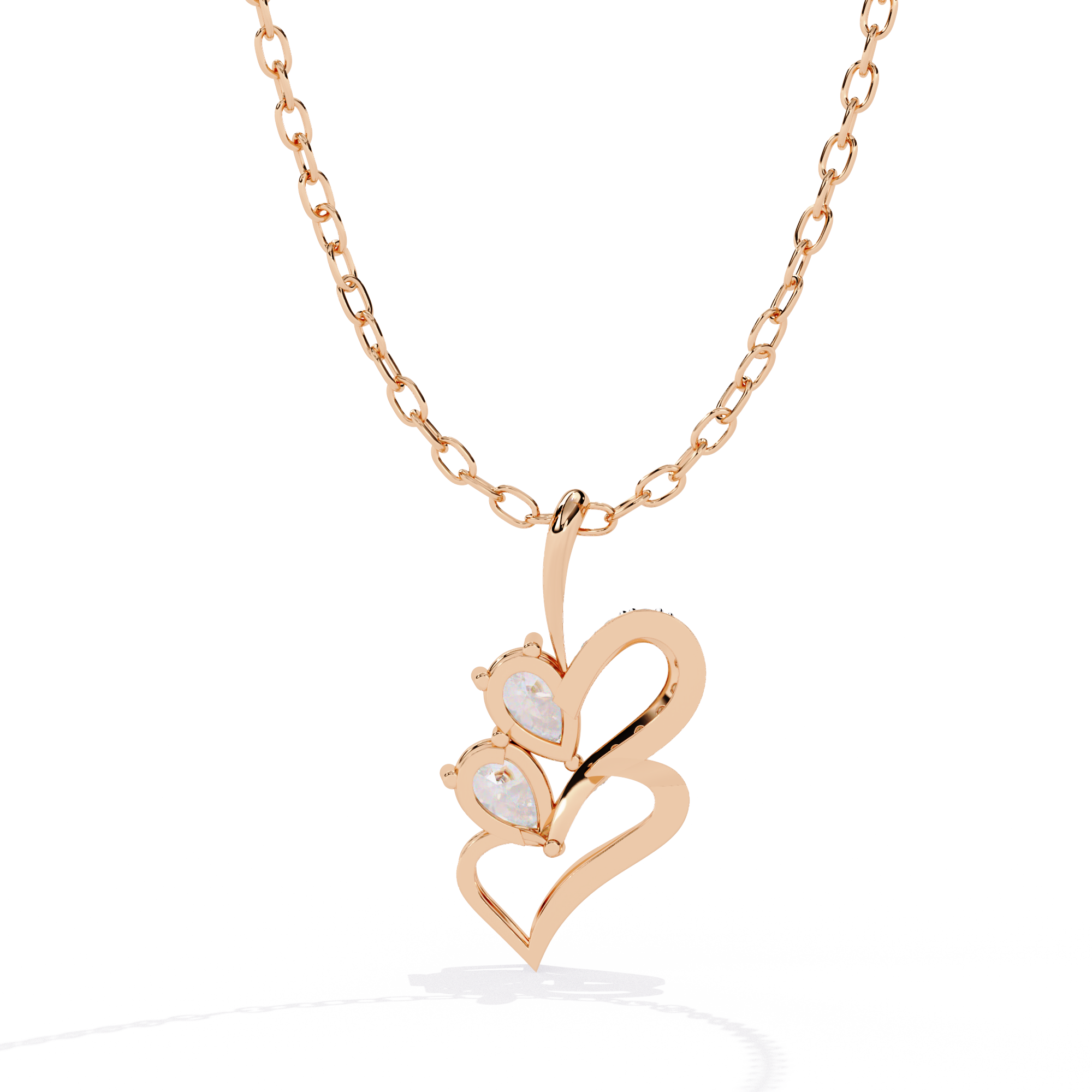Couple Double Pear Pendant