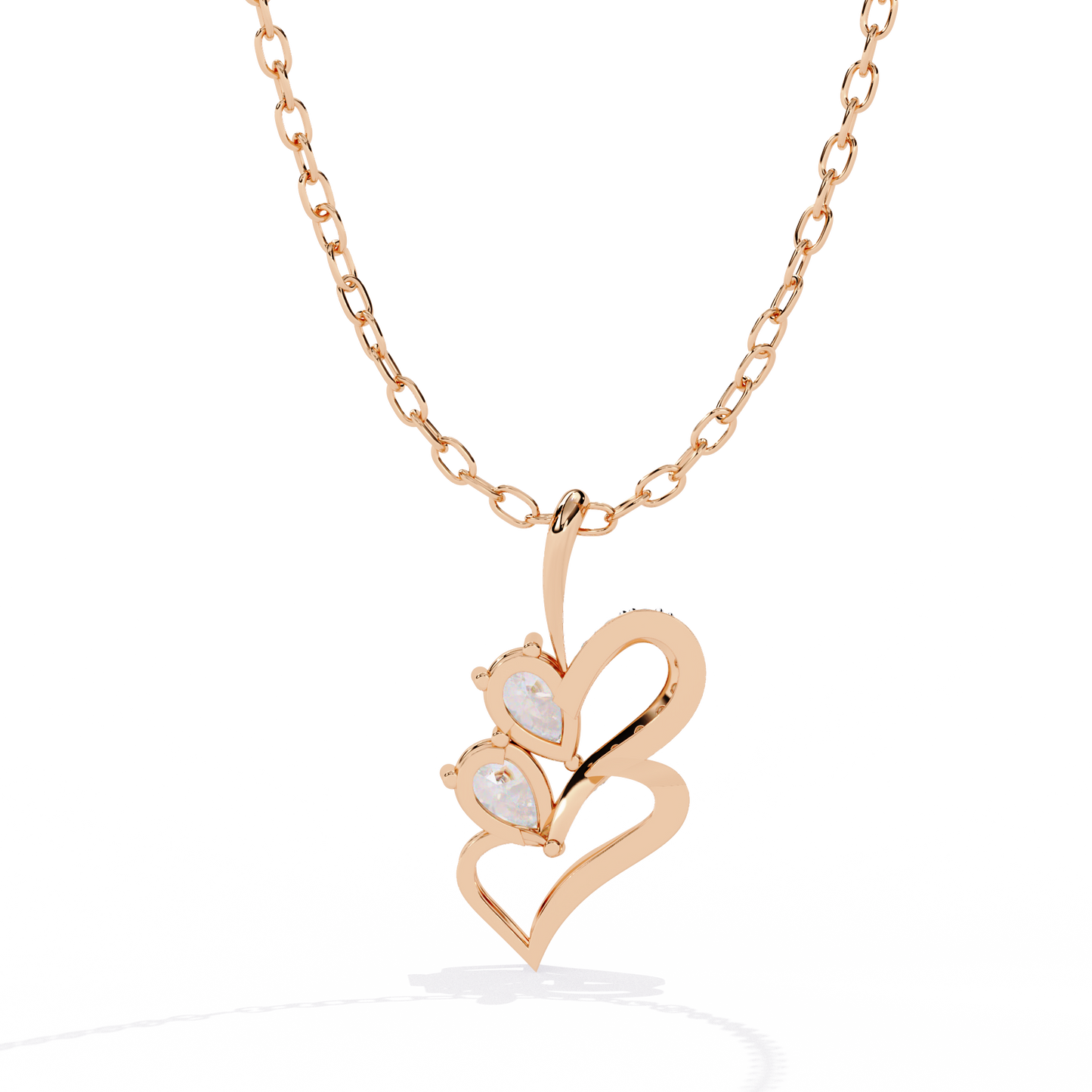 Couple Double Pear Pendant