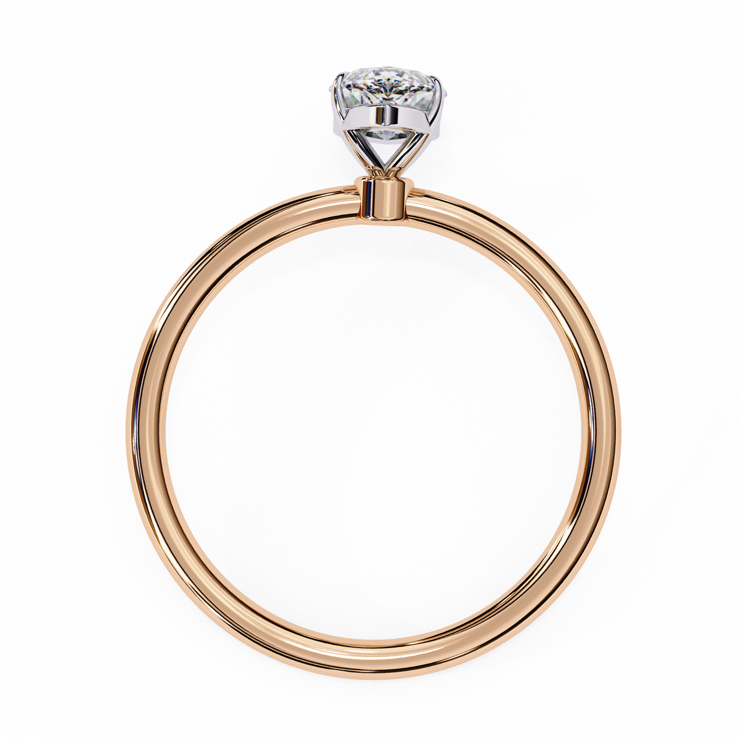 Women's Marquise Cut Diamond Solitaire Ring