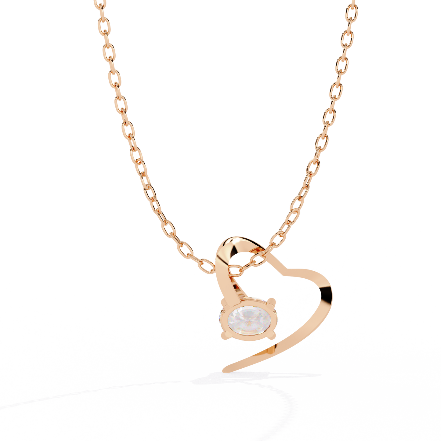 Oval Heart Pendant