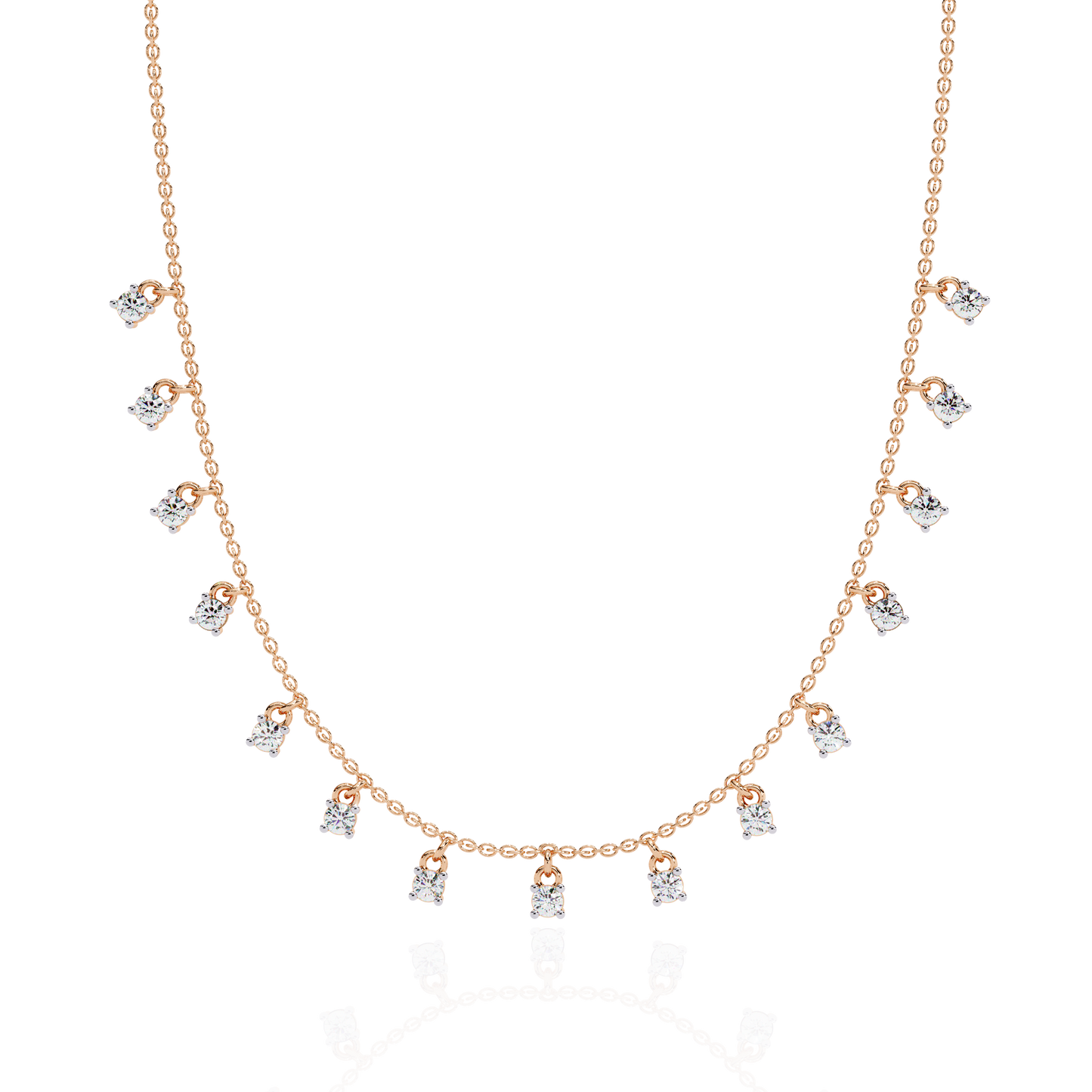 Lab Grown Lock Cut Diamond Necklace