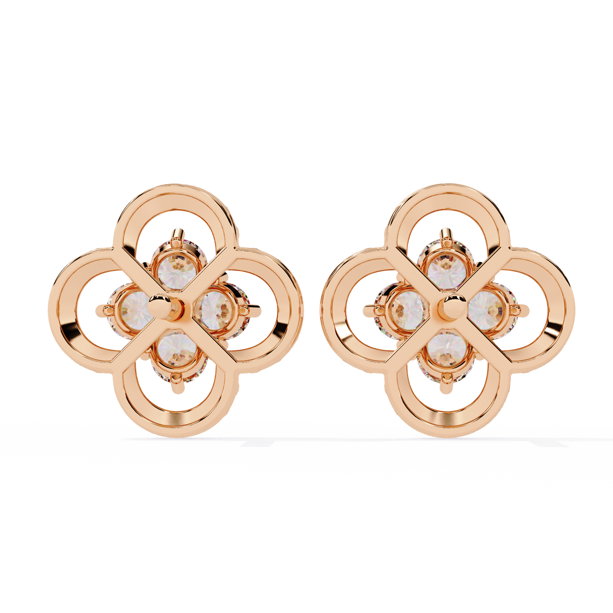 Buy Four-Stone Diamond Stud Earring